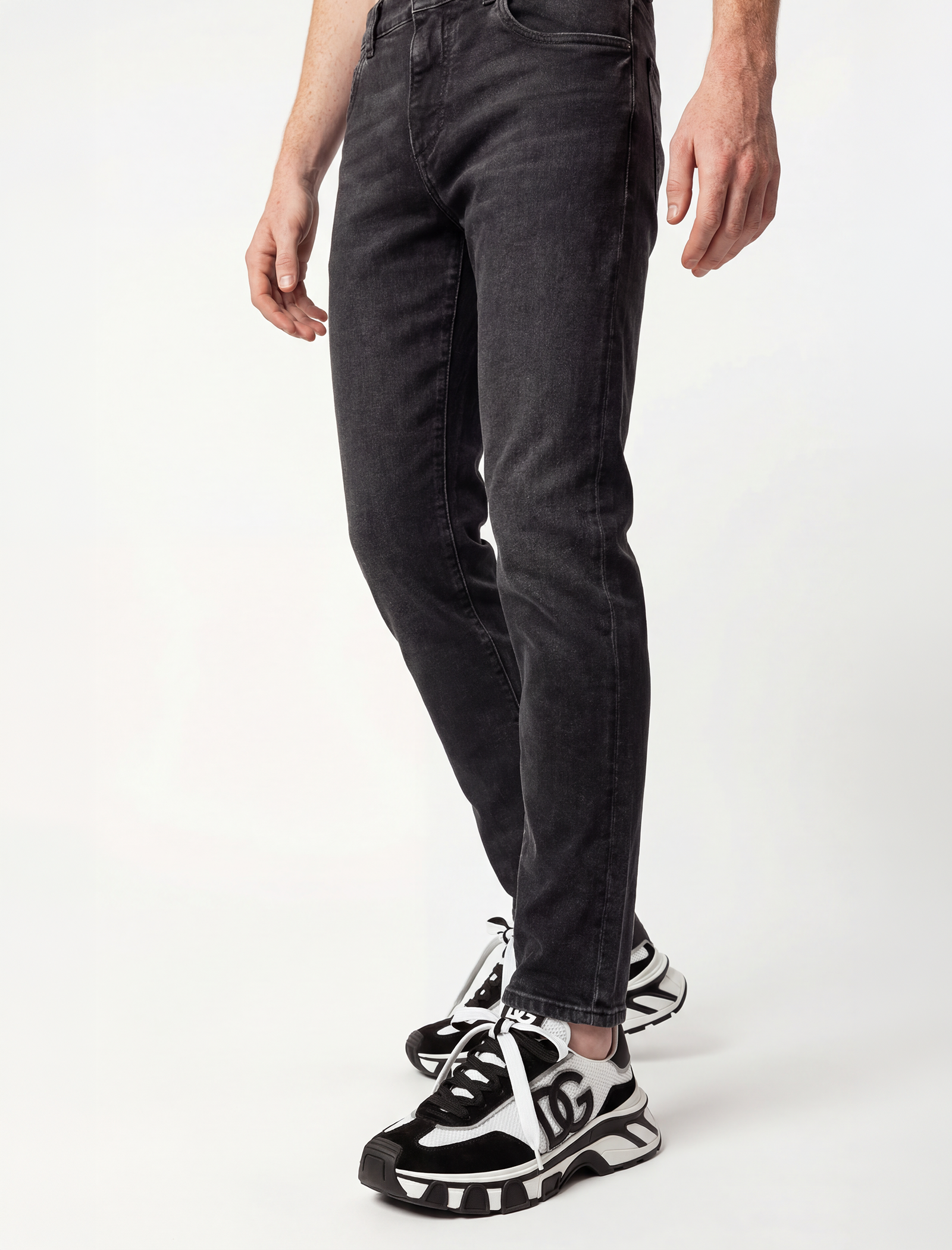 Skinny fit plaque jeans