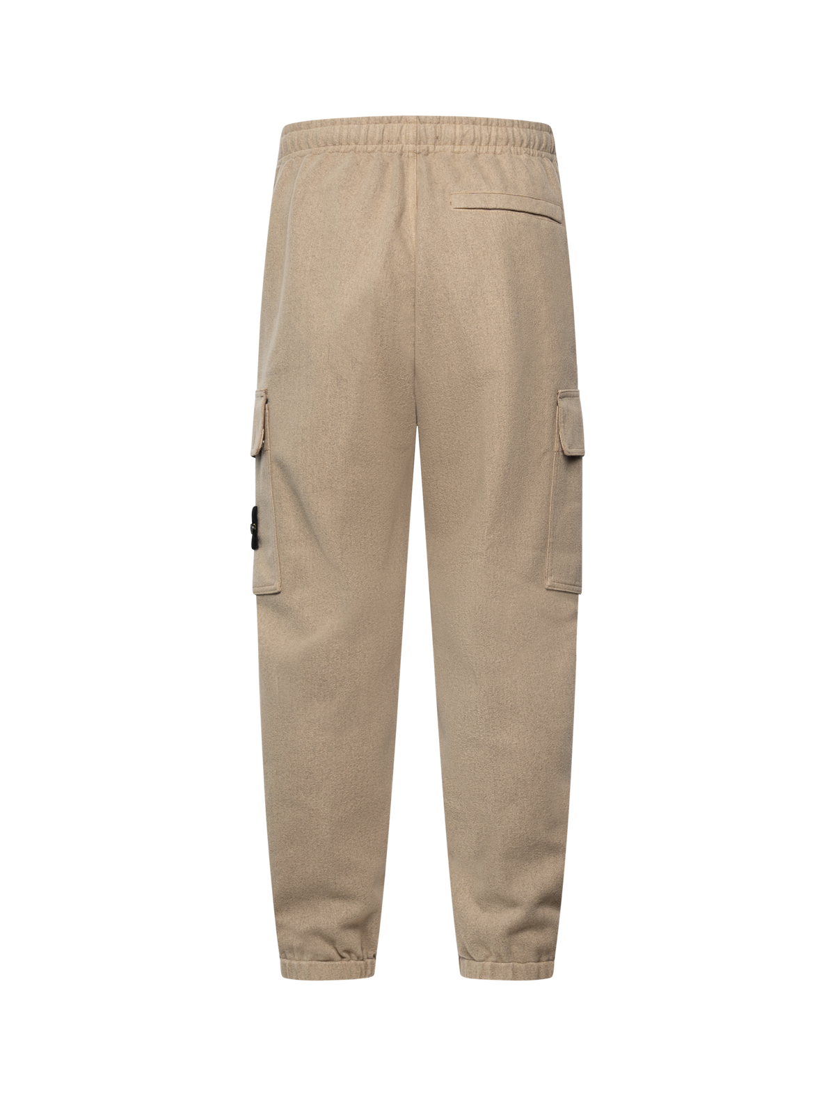 Flannel cuffed cargo trousers