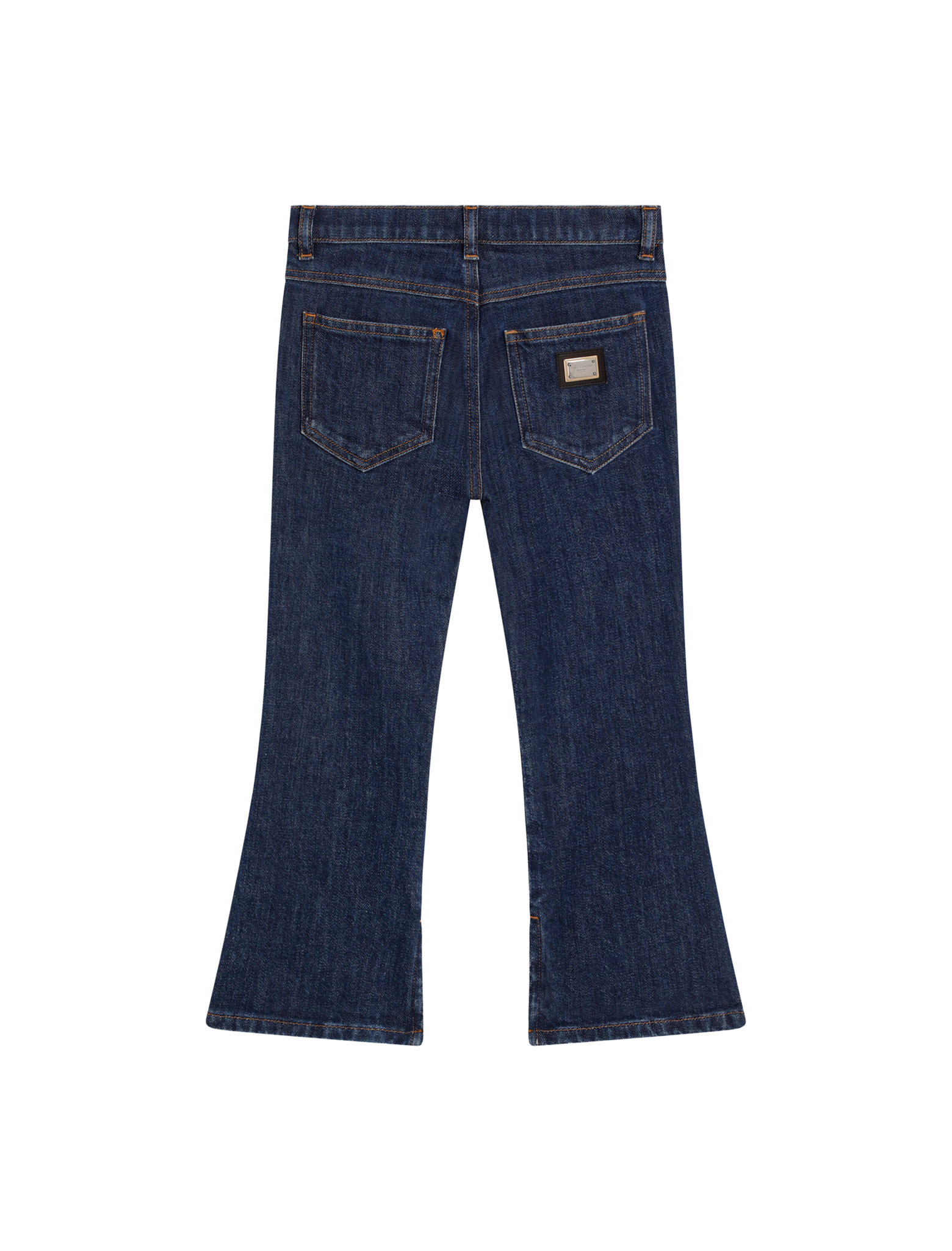 5-pocket flared split jeans
