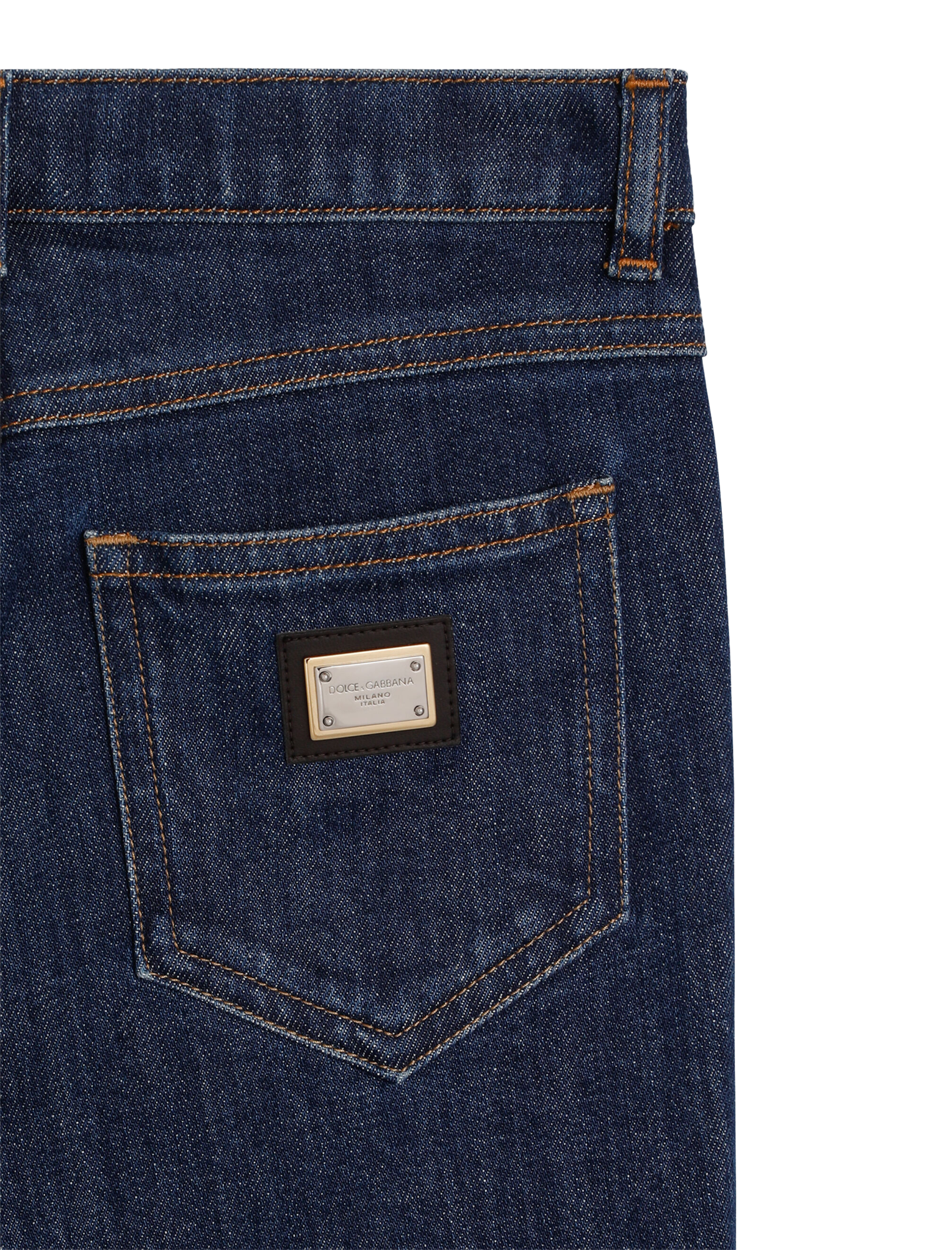 5-pocket flared split jeans