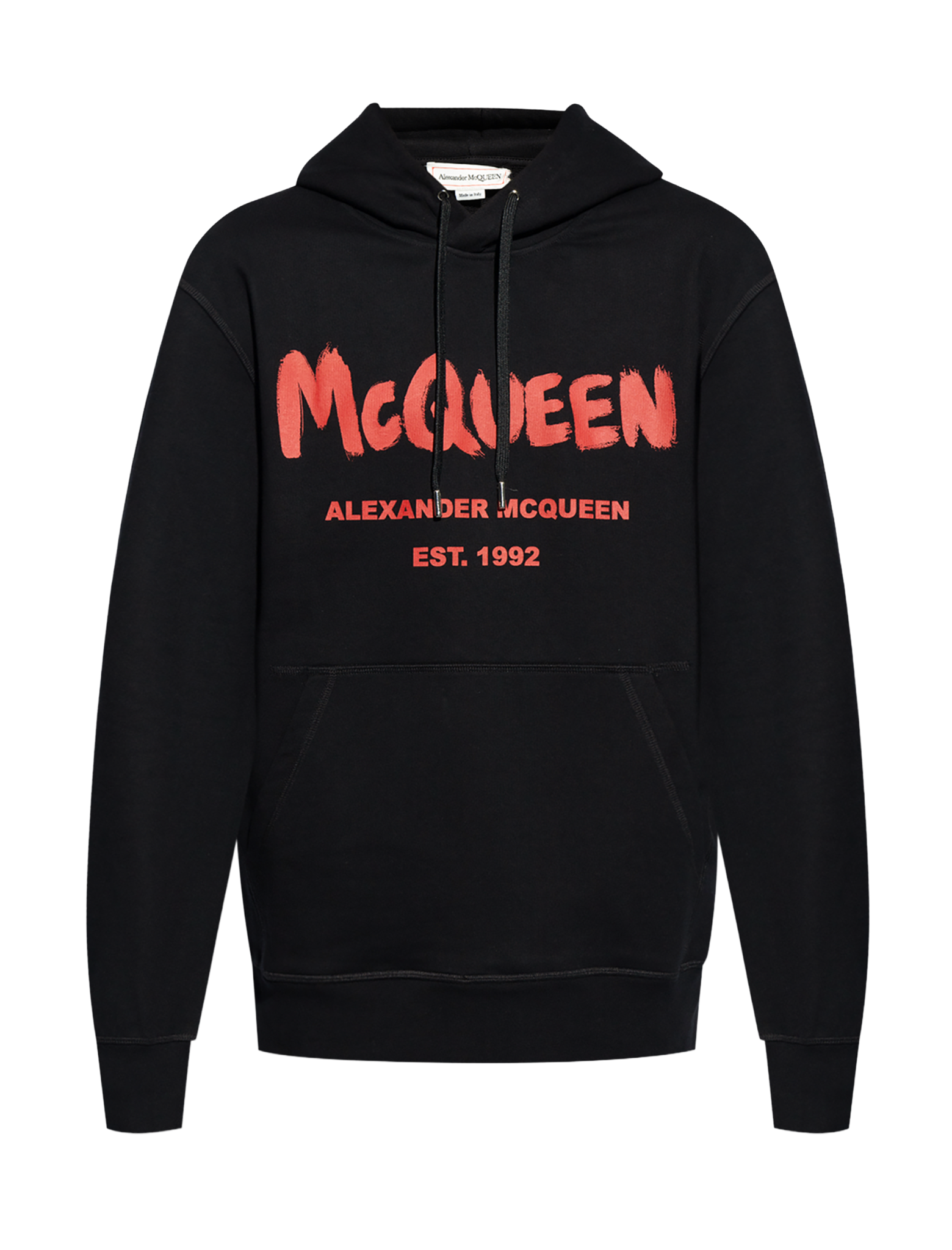 Logo print hoodie