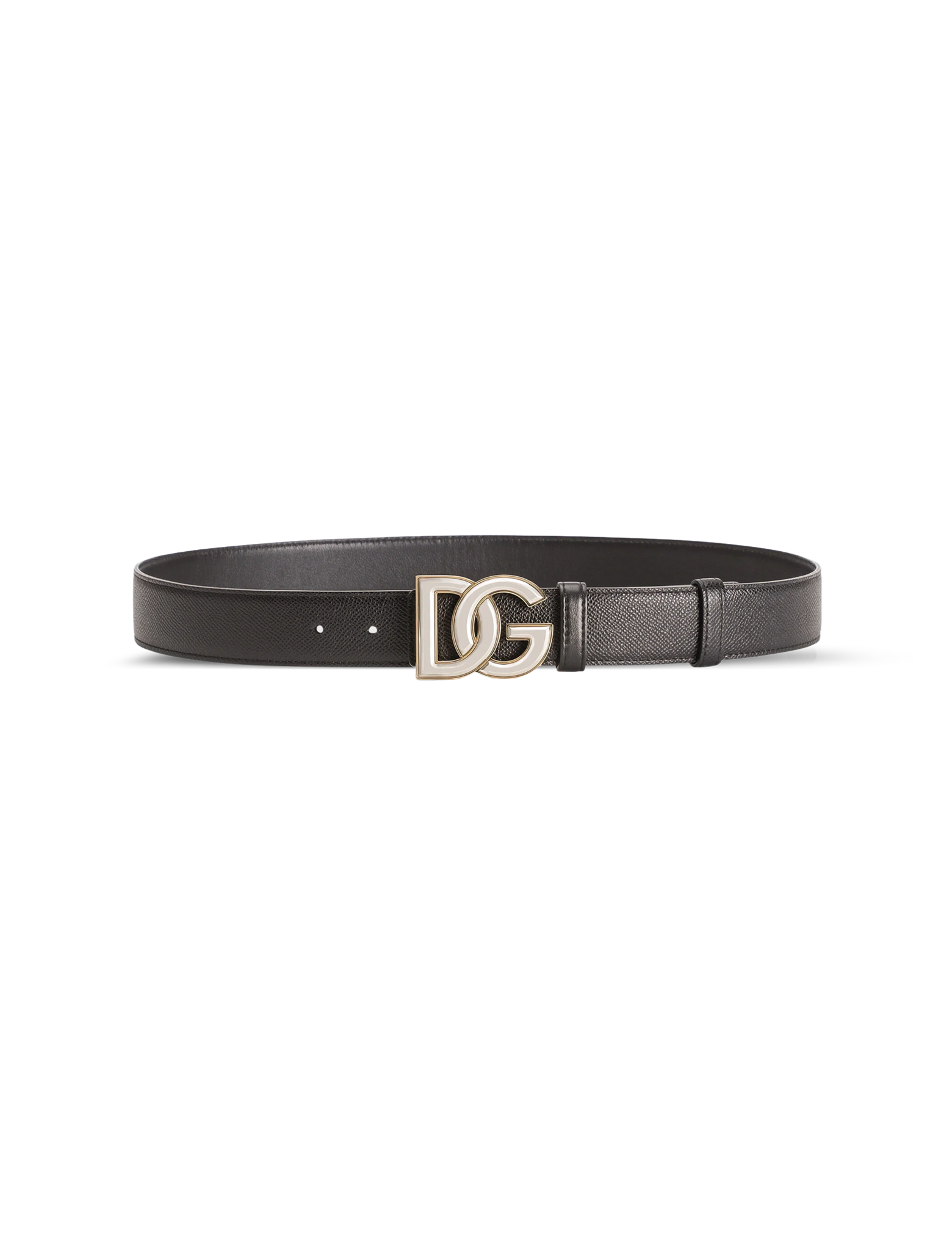 Alpine calfskin logo belt