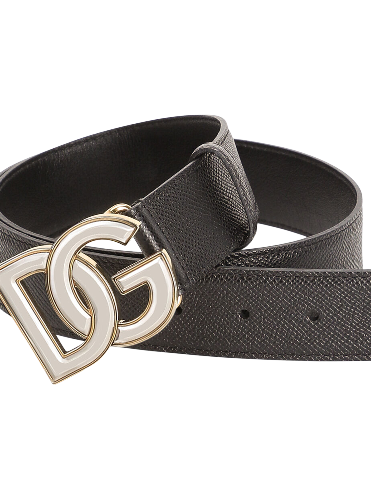 Alpine calfskin logo belt