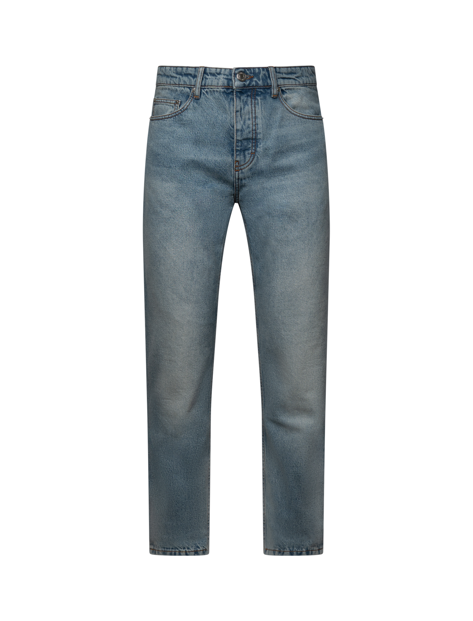 Classic fit indigo denim jeans