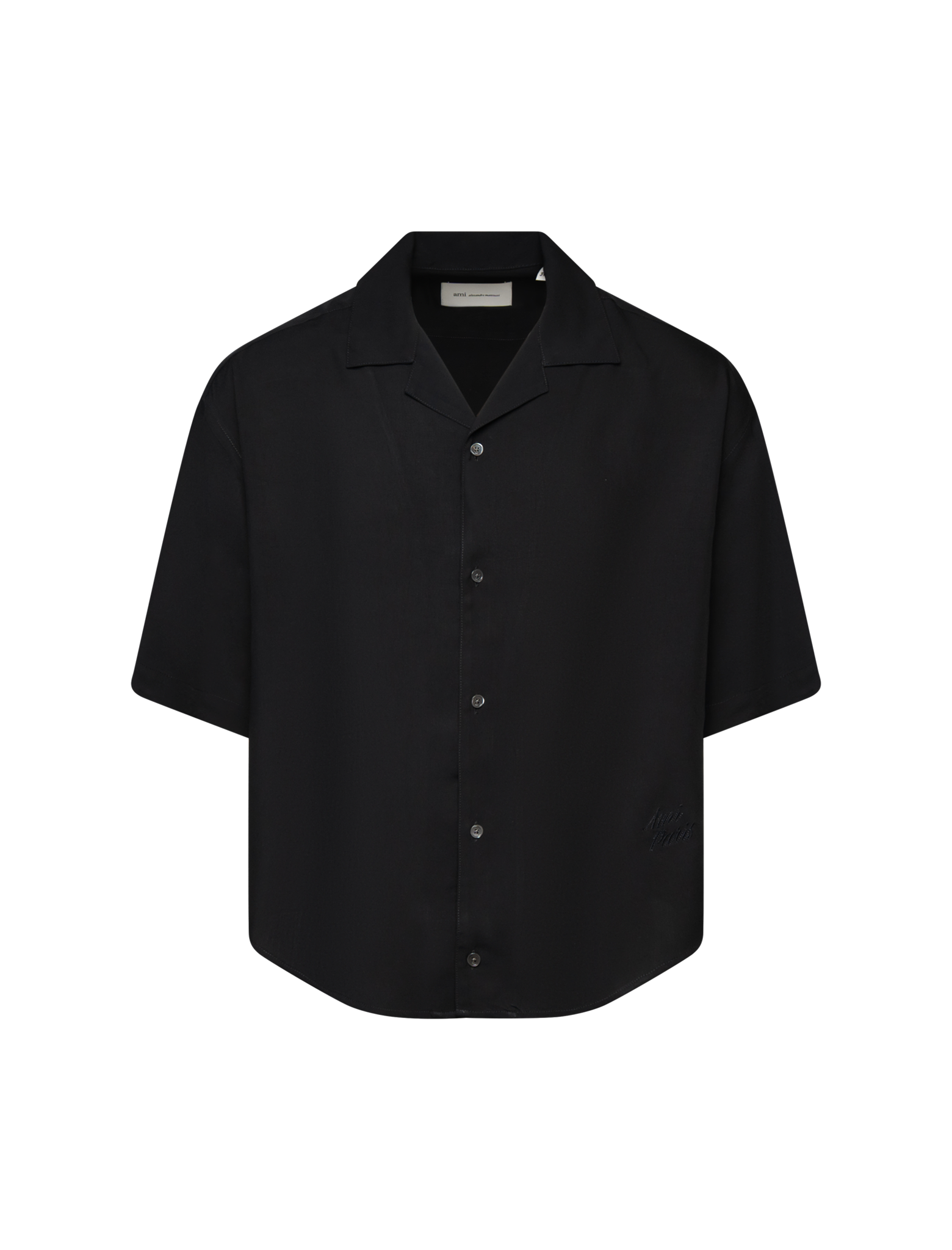 Viscose embroidered boxy shirt