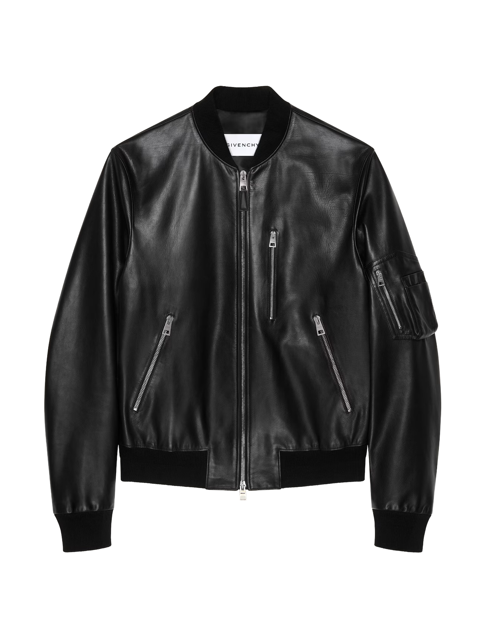 Aviator leather jacket