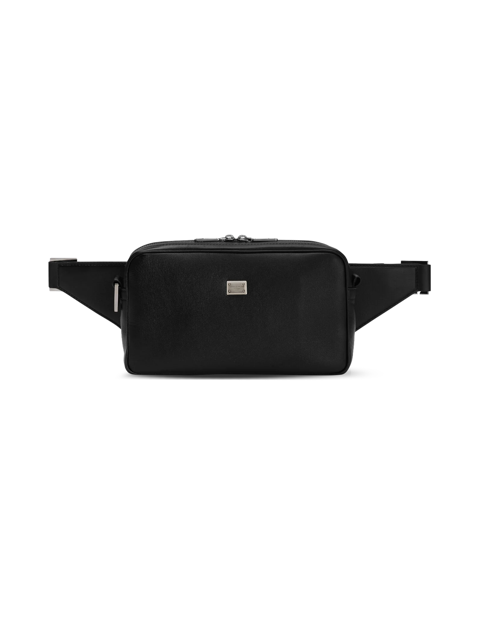 Calfskin plaque crossbody bag