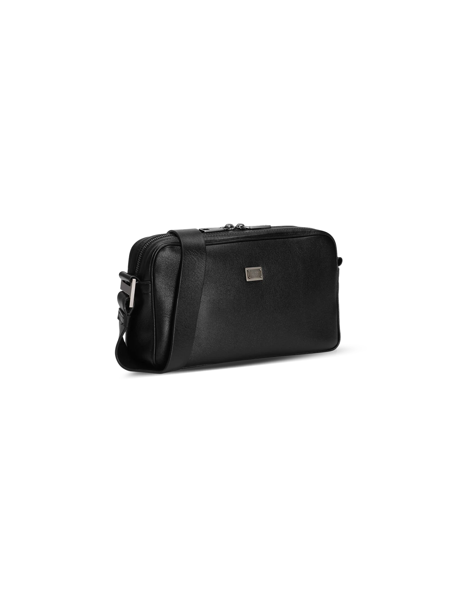 Calfskin plaque crossbody bag