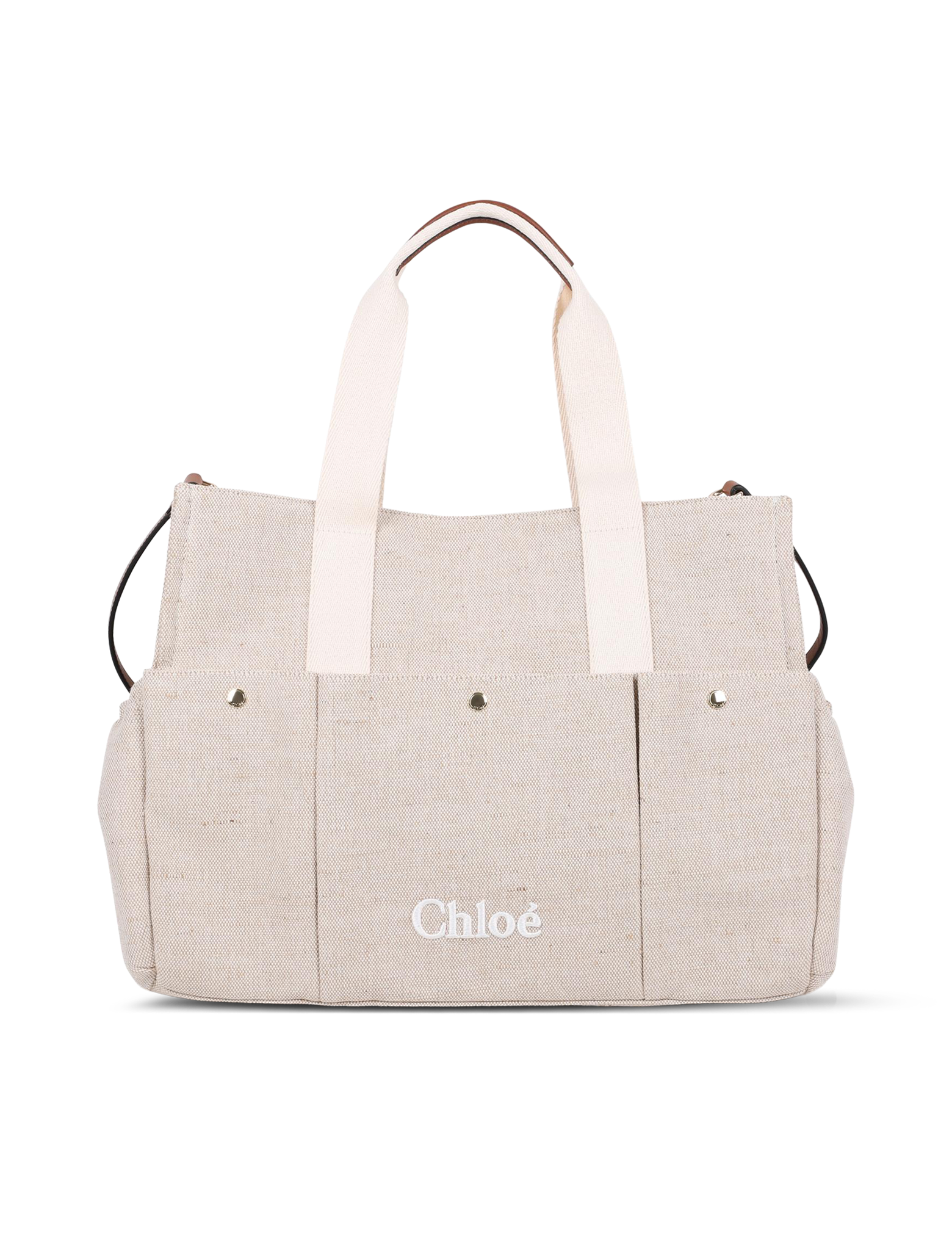 Canvas logo changing bag