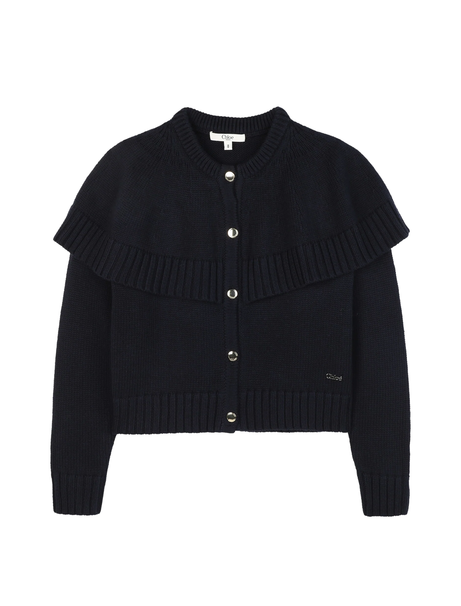 Cape knitted cardigan vest