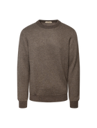 Cashmere jaquard crew jumper