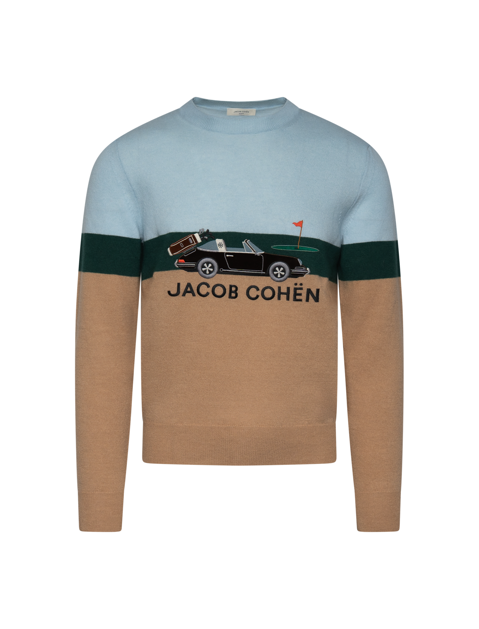 Cashmere logo knitted jumper