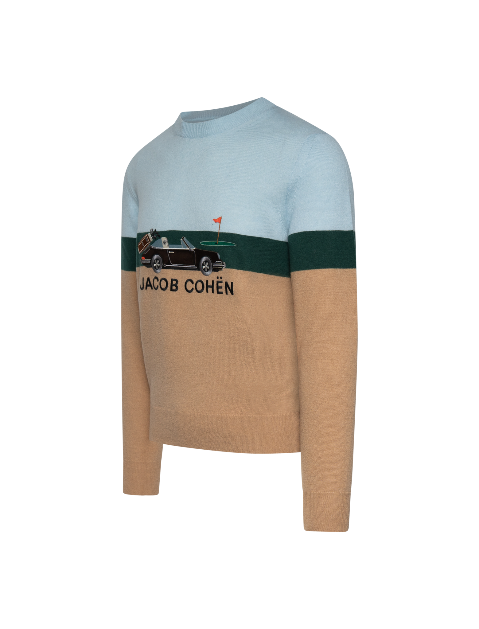 Cashmere logo knitted jumper