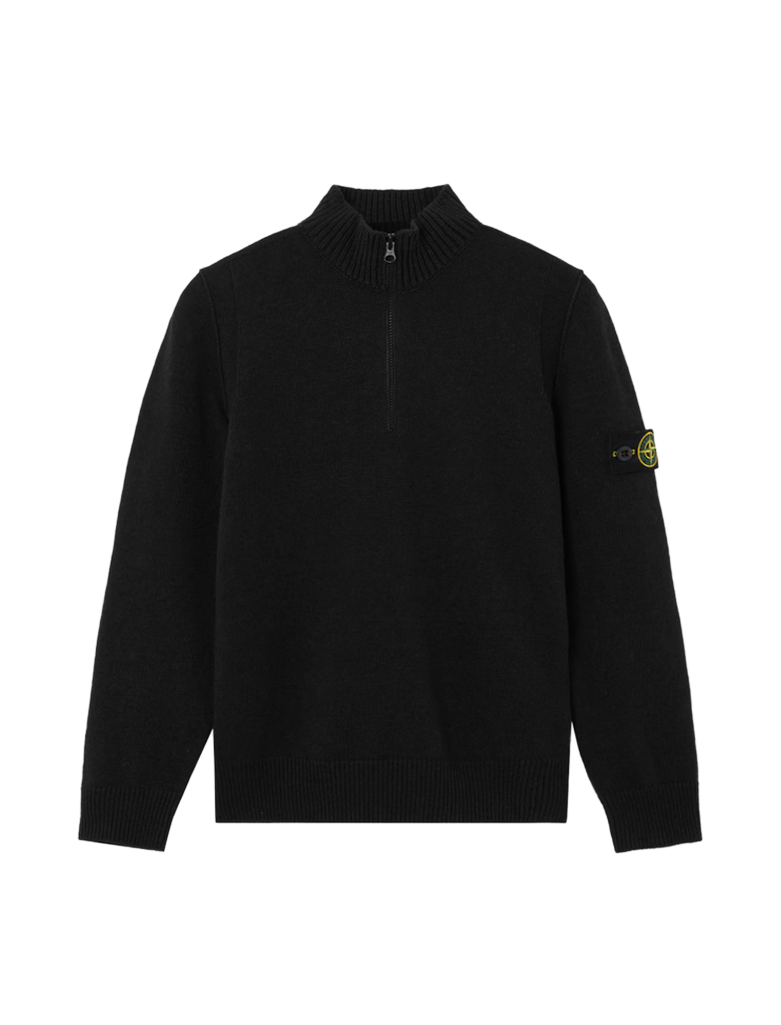 Cashmere wool half-zip jumper