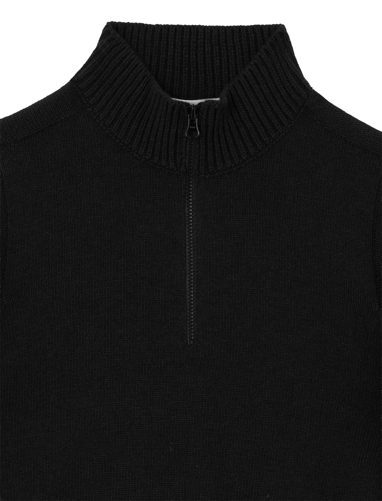 Cashmere wool half-zip jumper