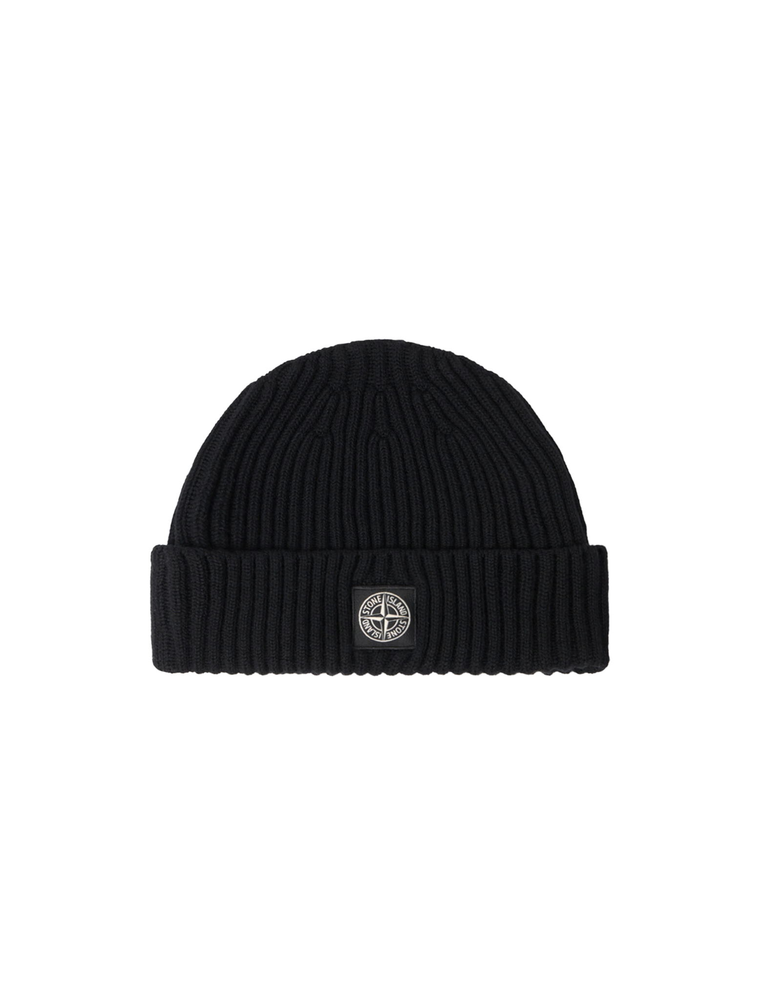 Compass patch wool beanie hat
