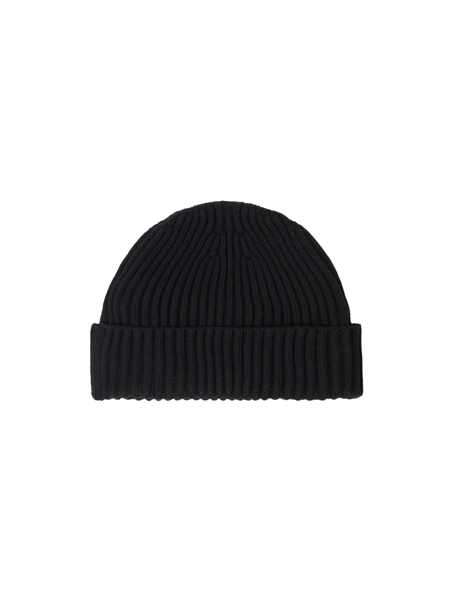 Compass patch wool beanie hat