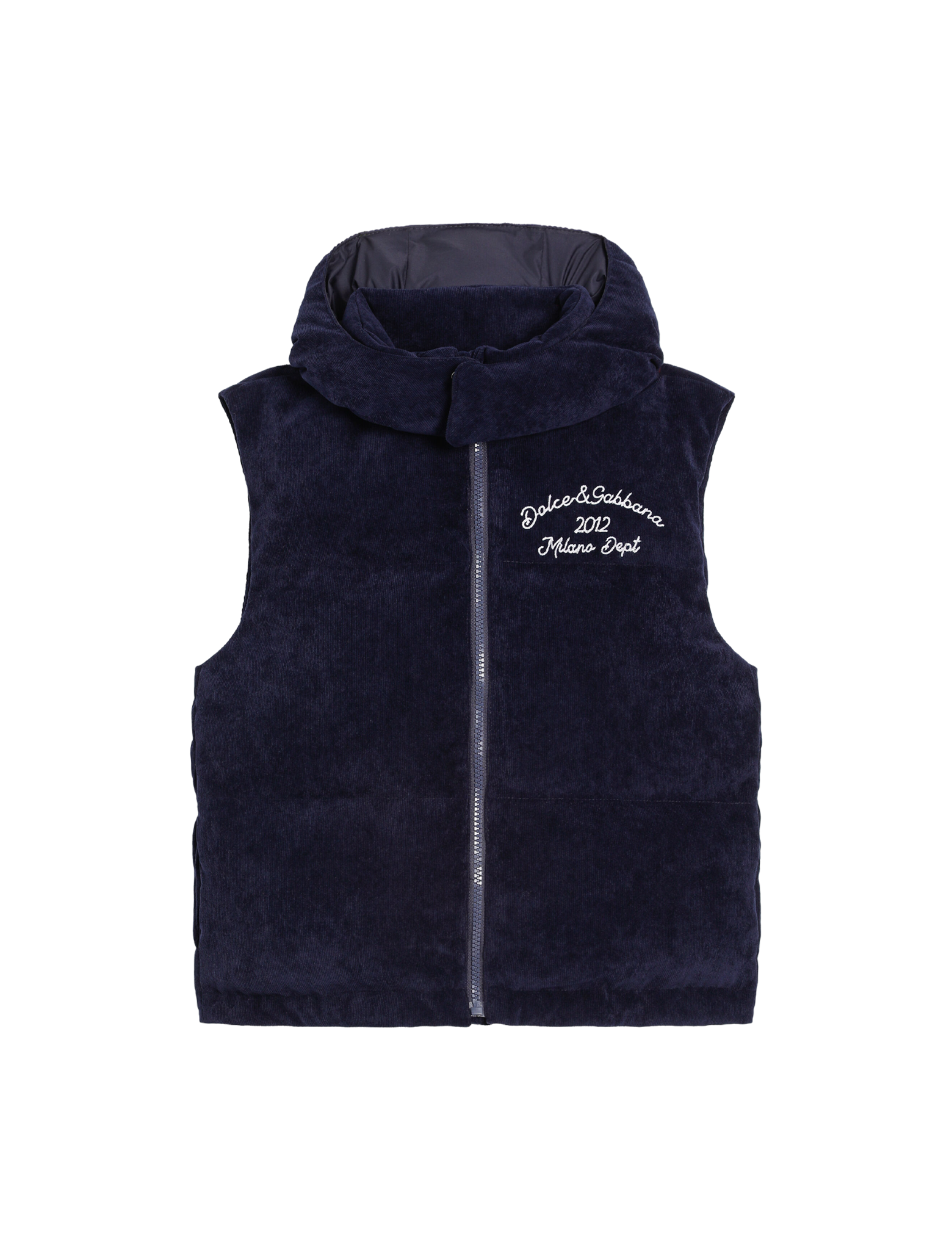 Corduroy down bodywarmer