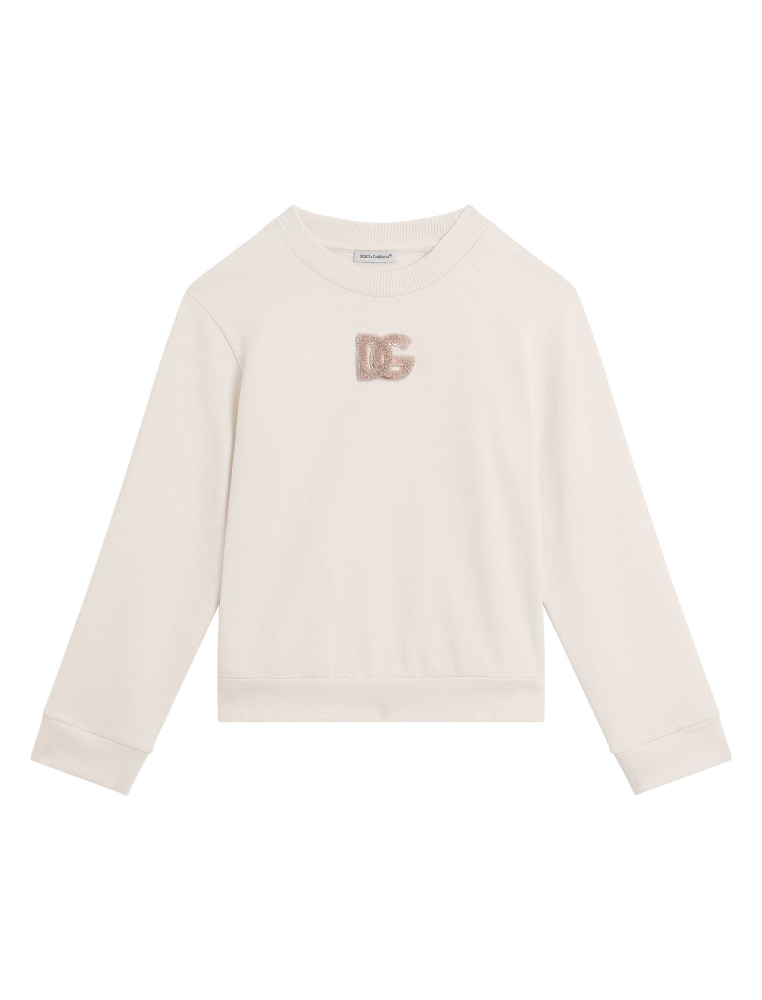 DG sequin patch sweatshirt
