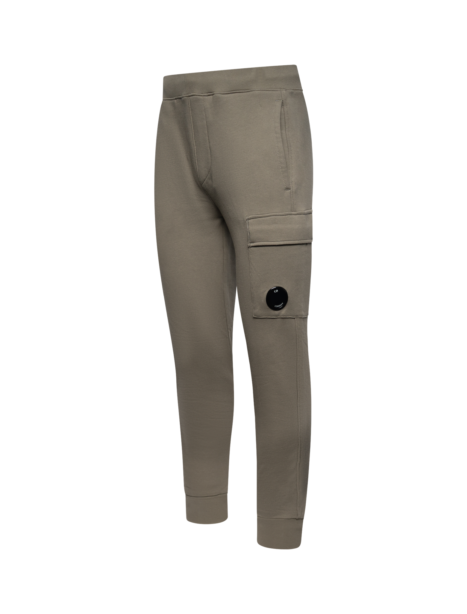 Diagonal fleece jogging pants