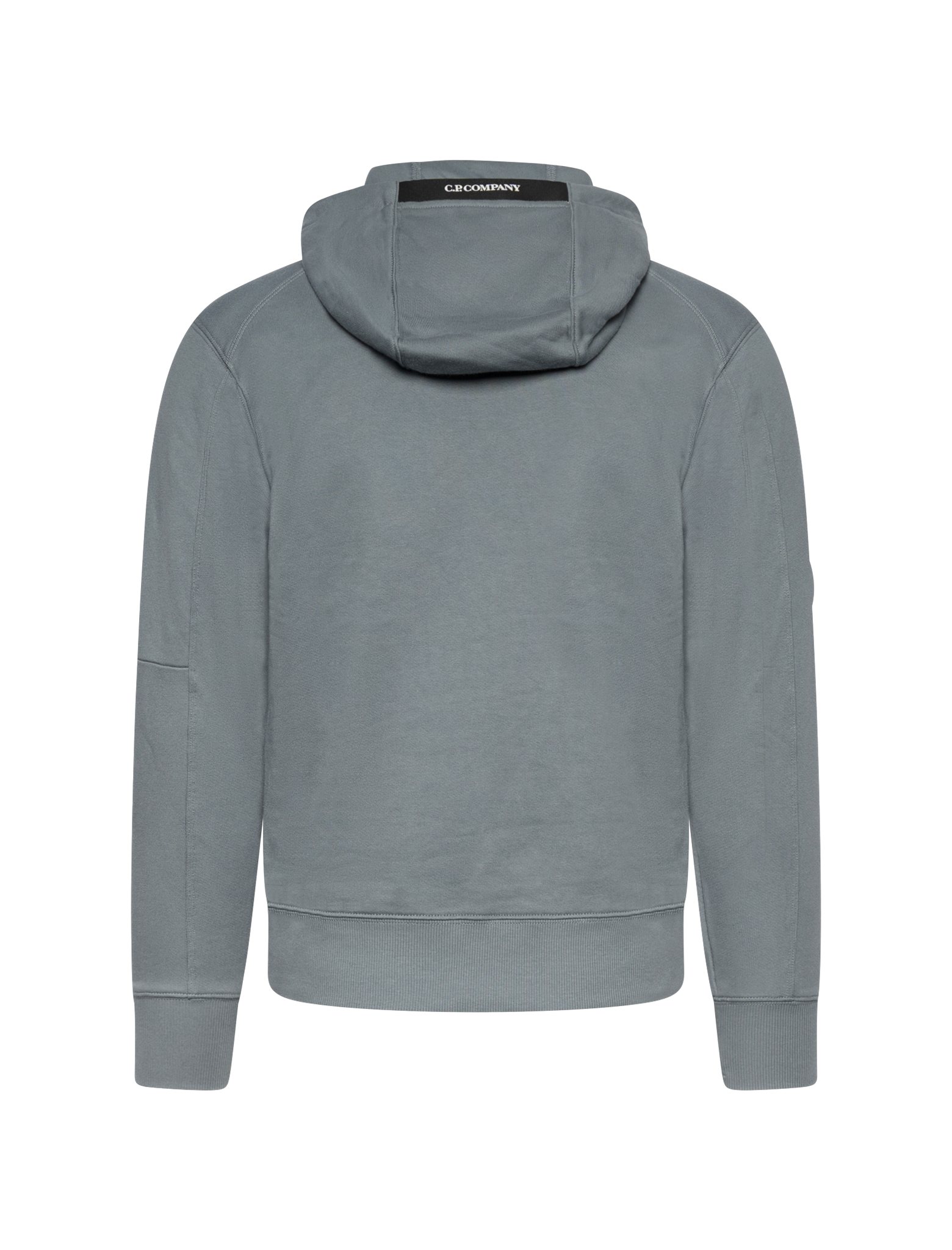 Diagonal raised fleece hoodie