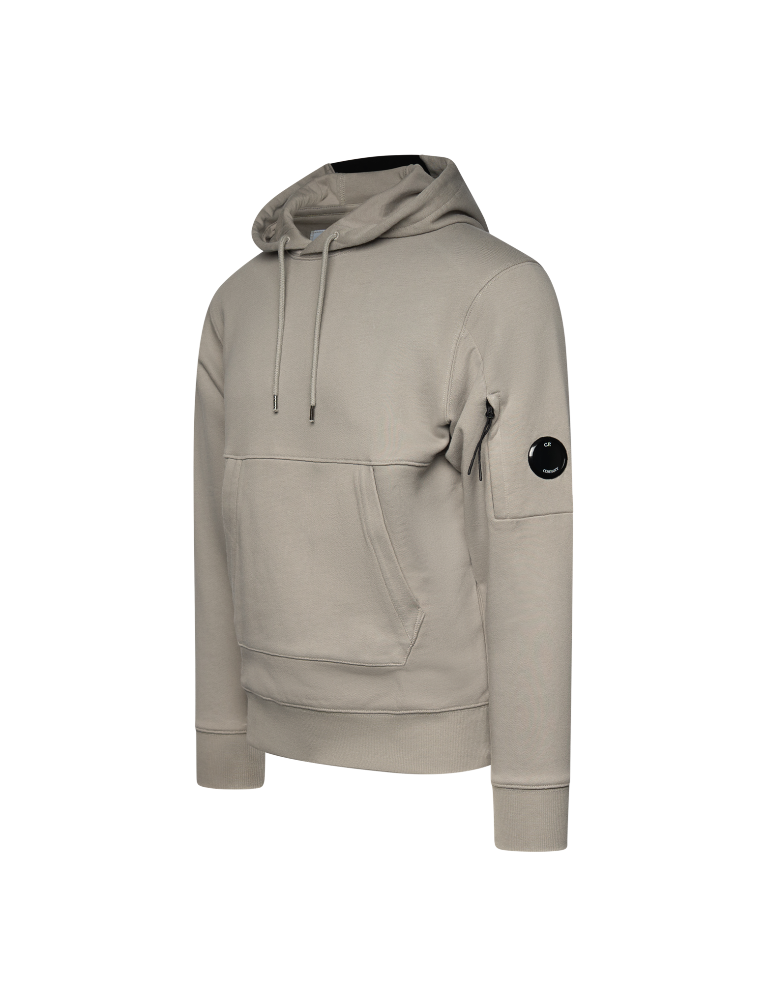 Diagonal raised fleece hoodie