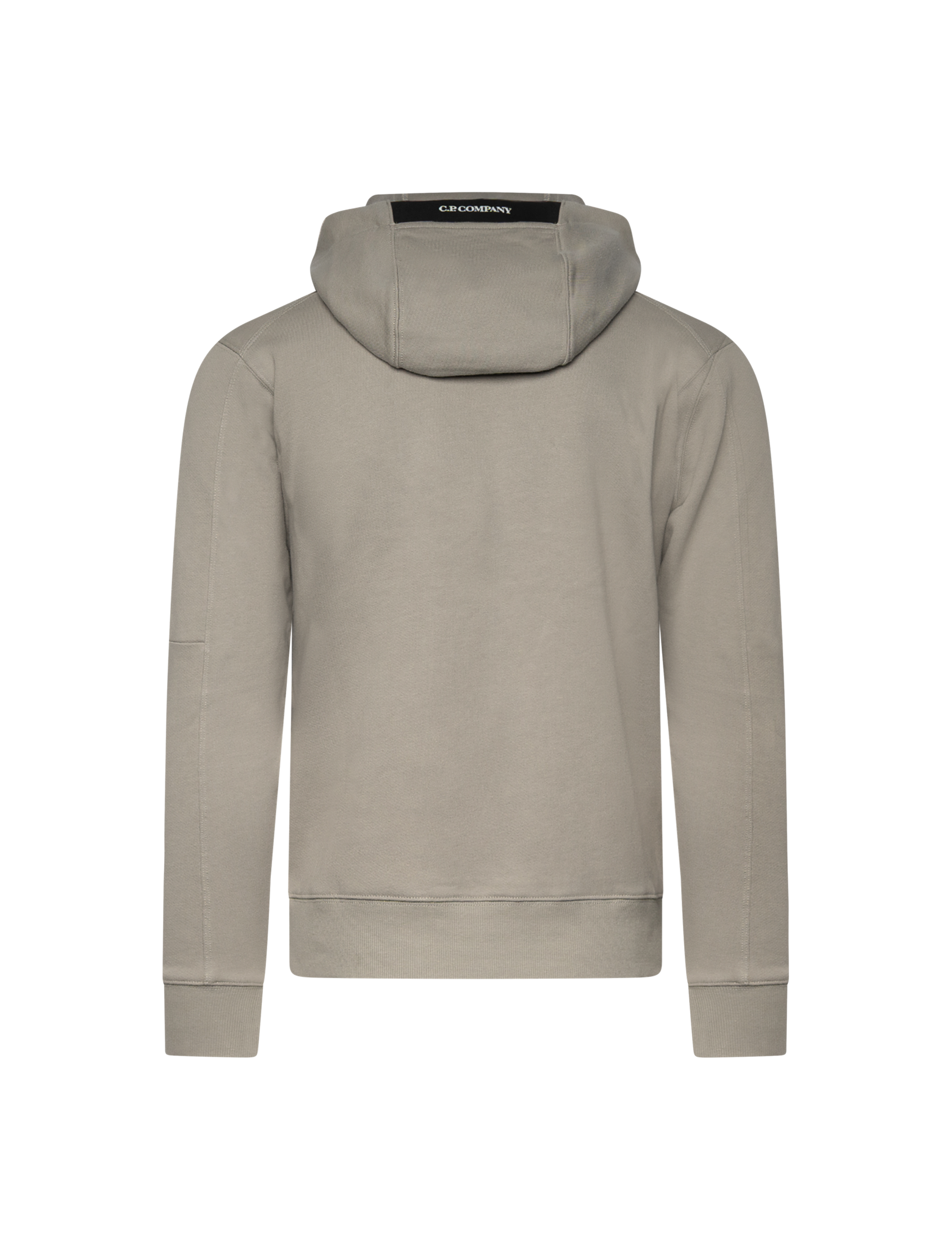 Diagonal raised fleece hoodie