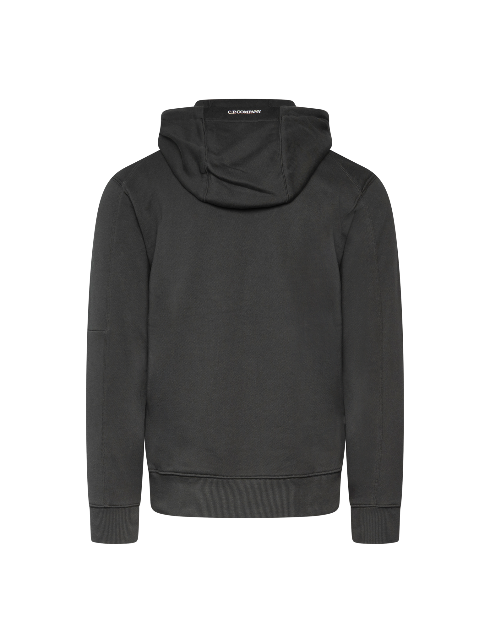 Diagonal raised fleece hoodie