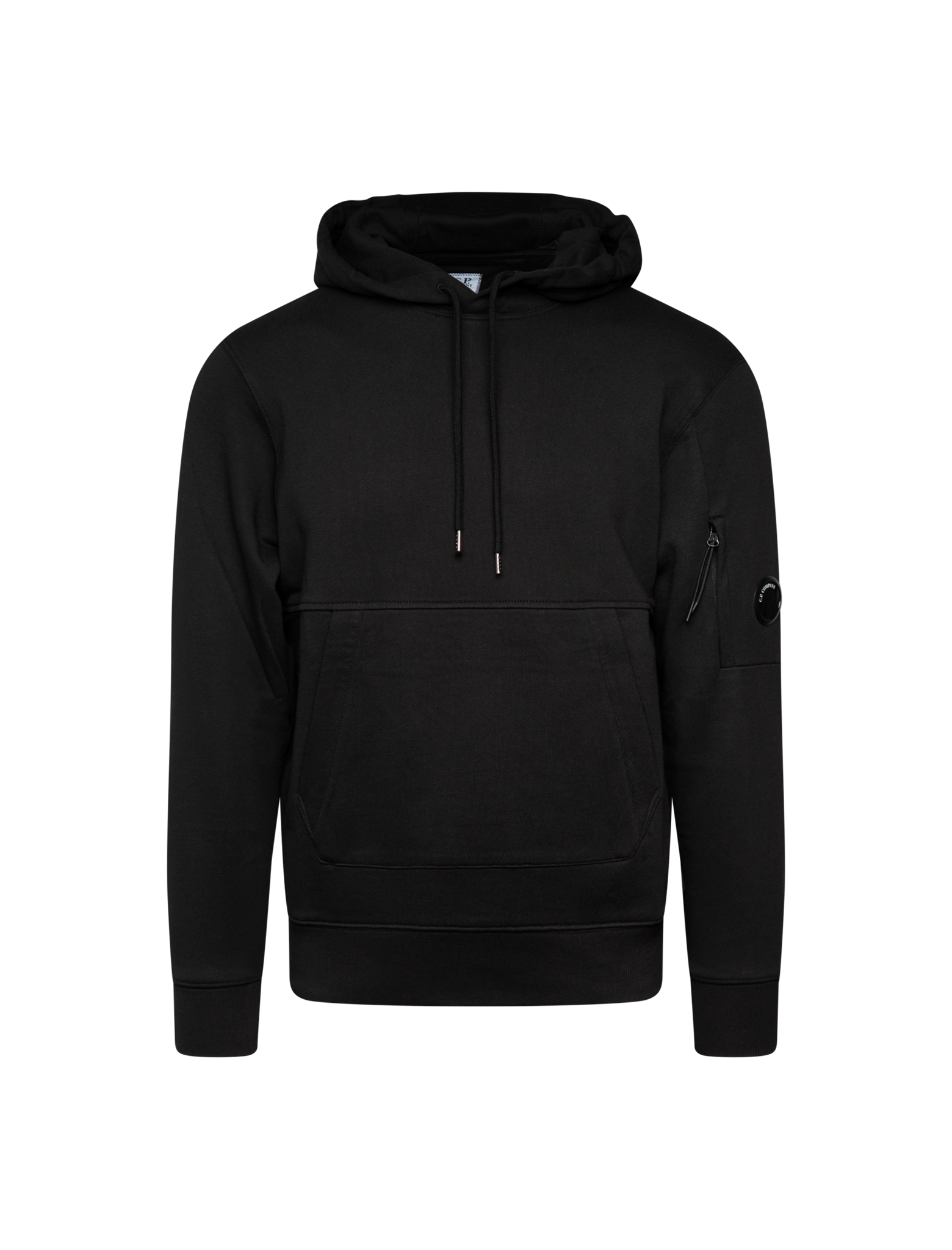 Diagonal raised fleece hoodie