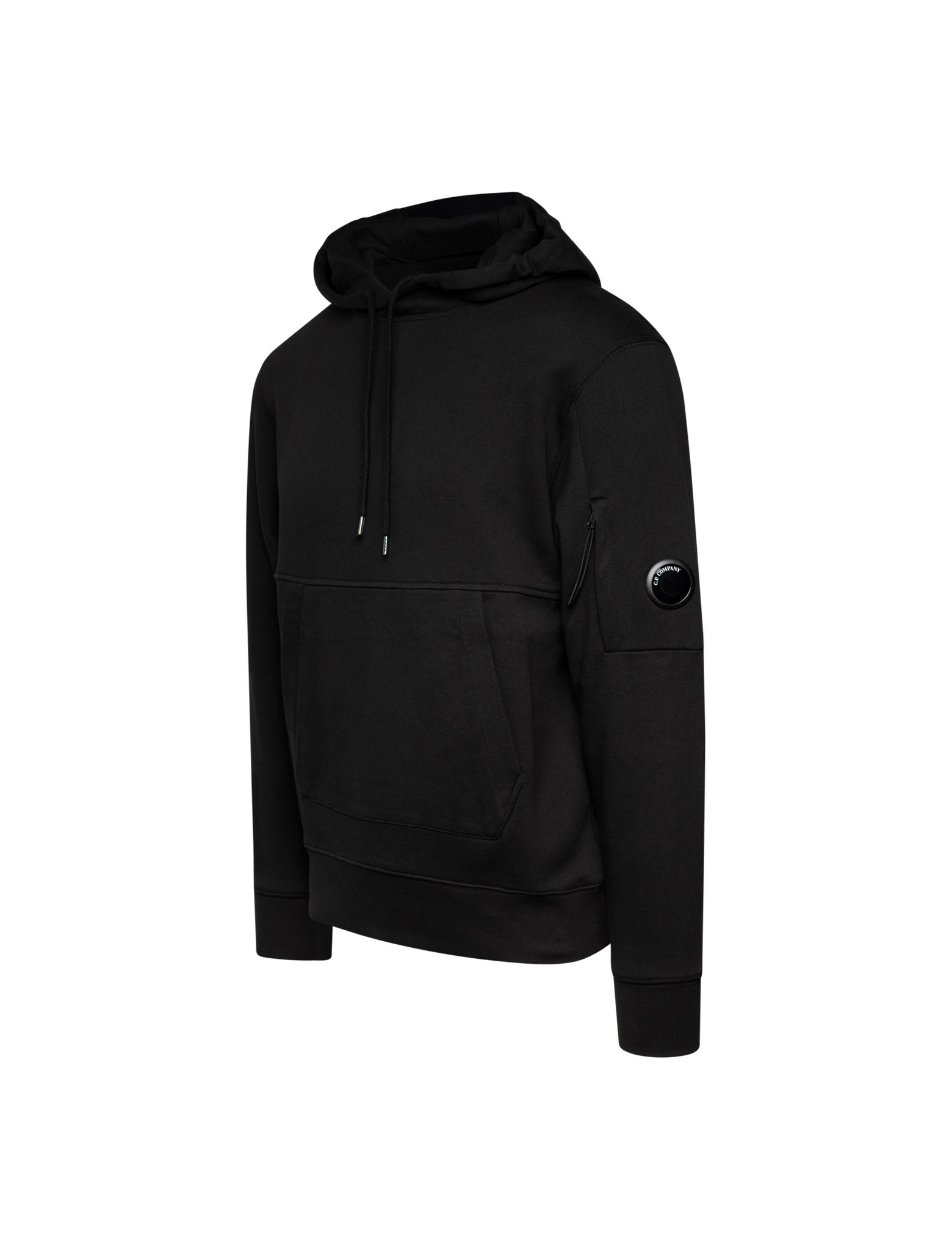 Diagonal raised fleece hoodie