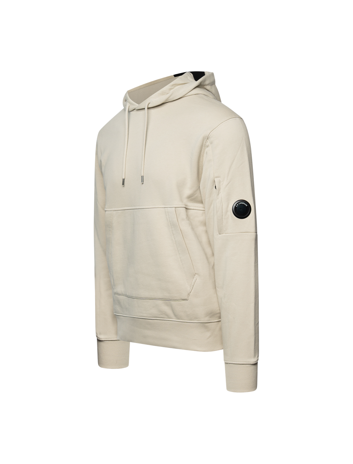 Diagonal raised fleece hoodie