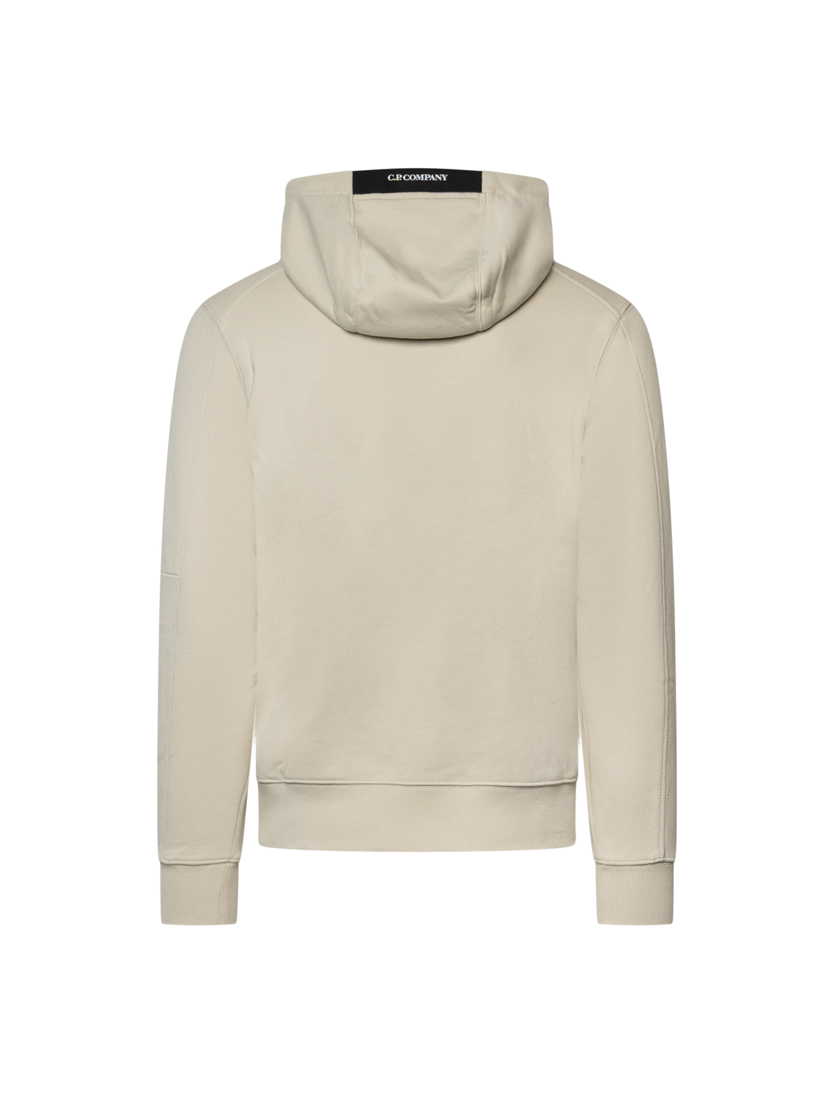 Diagonal raised fleece hoodie