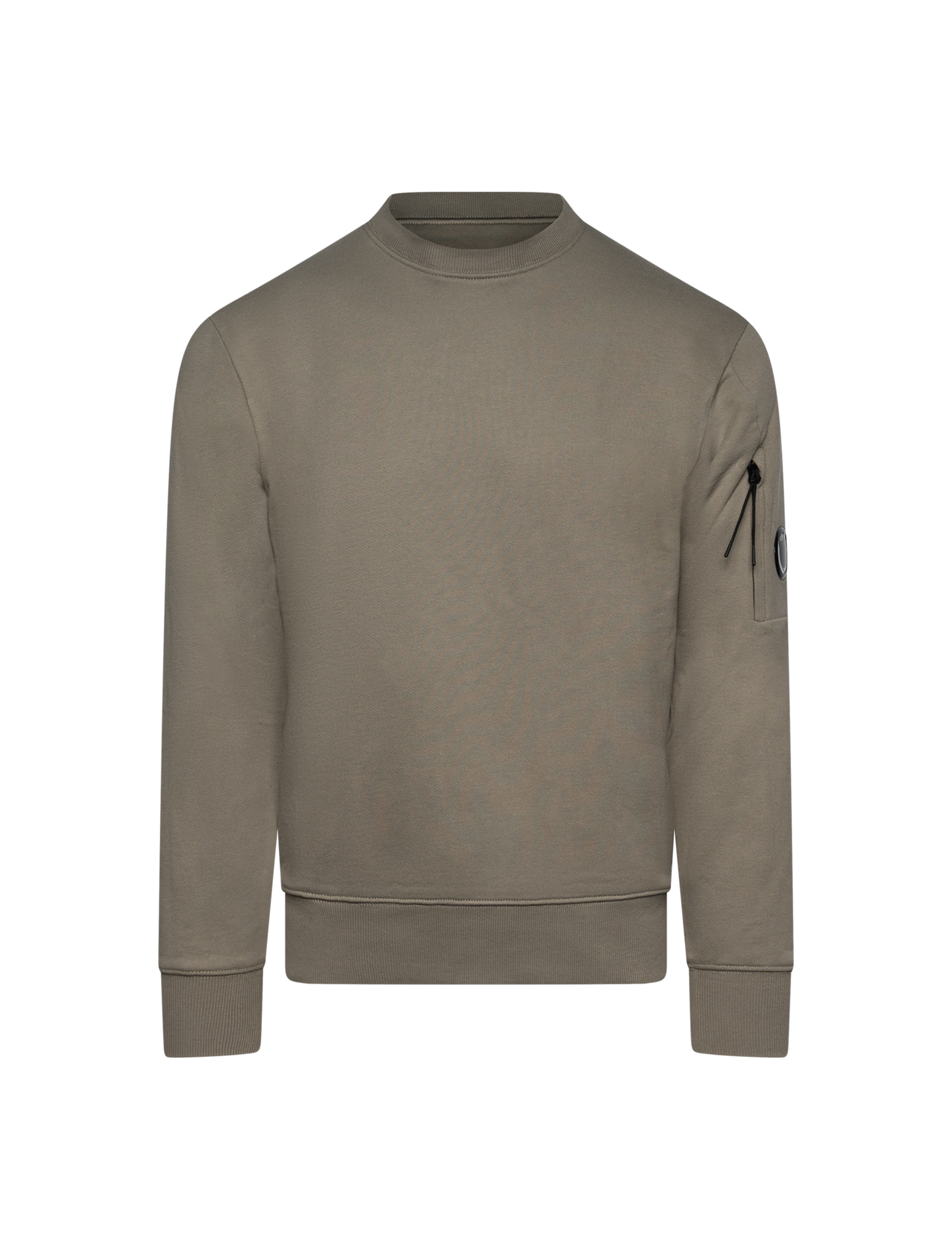 Diagonal raised fleece sweater