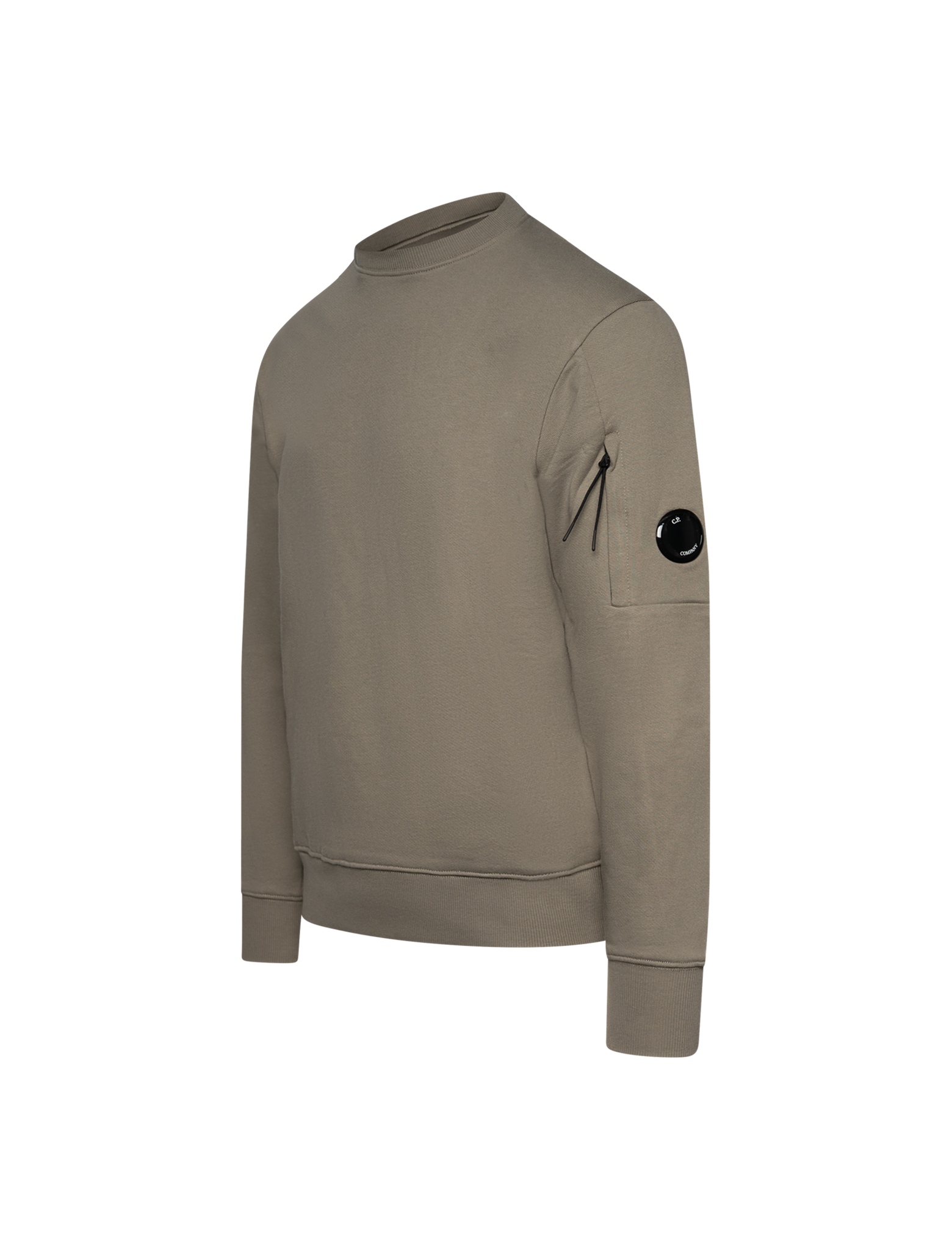 Diagonal raised fleece sweater