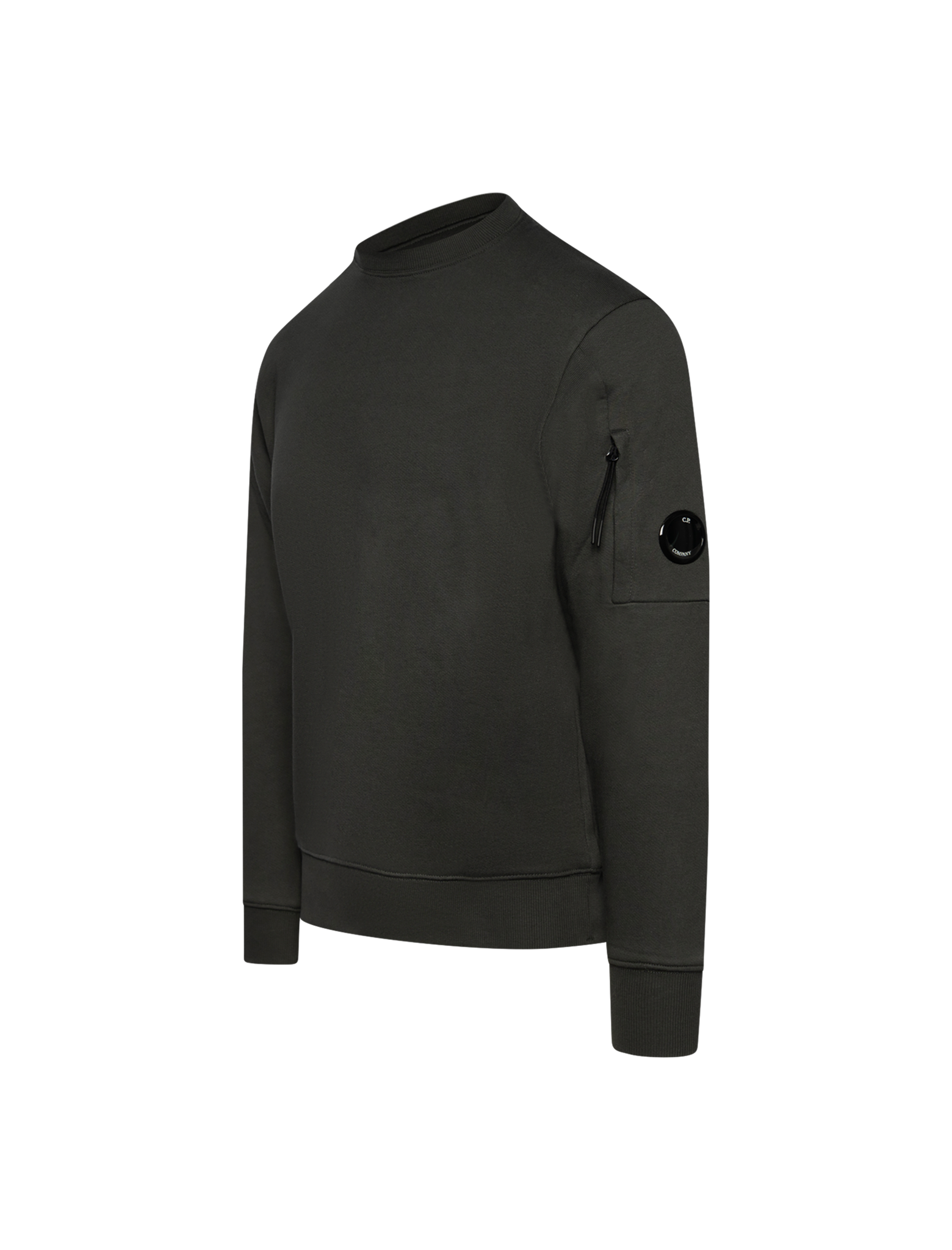 Diagonal raised fleece sweater