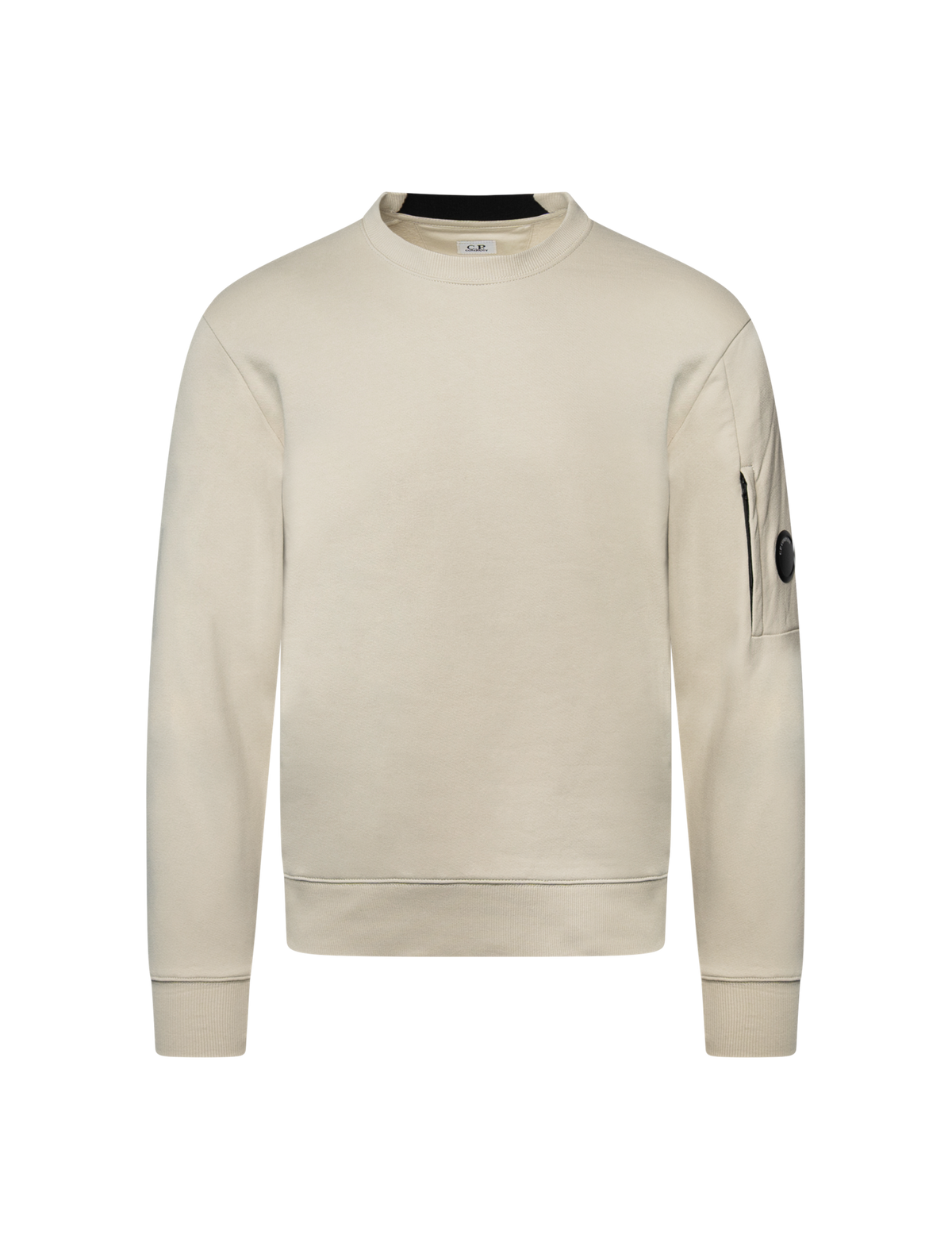 Diagonal raised fleece sweater
