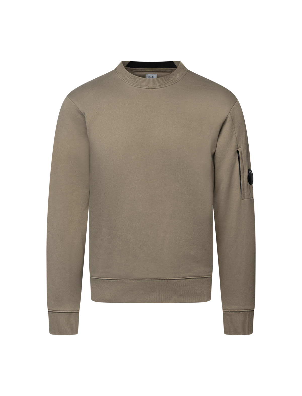 Diagonal raised fleece sweater