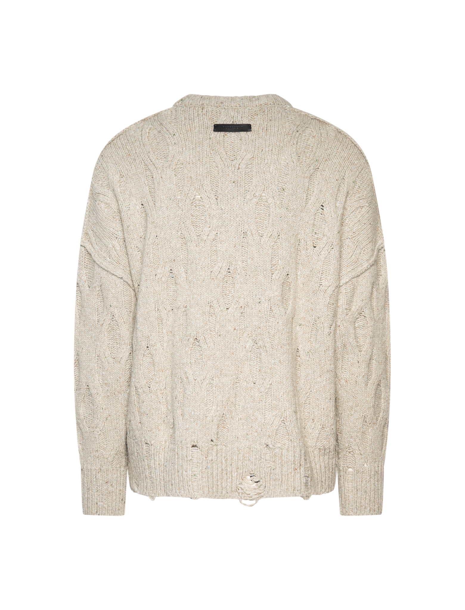 Distress knit sweater