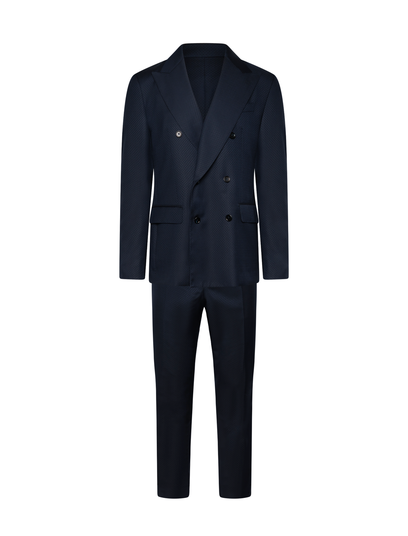 Double-breasted pattern suit