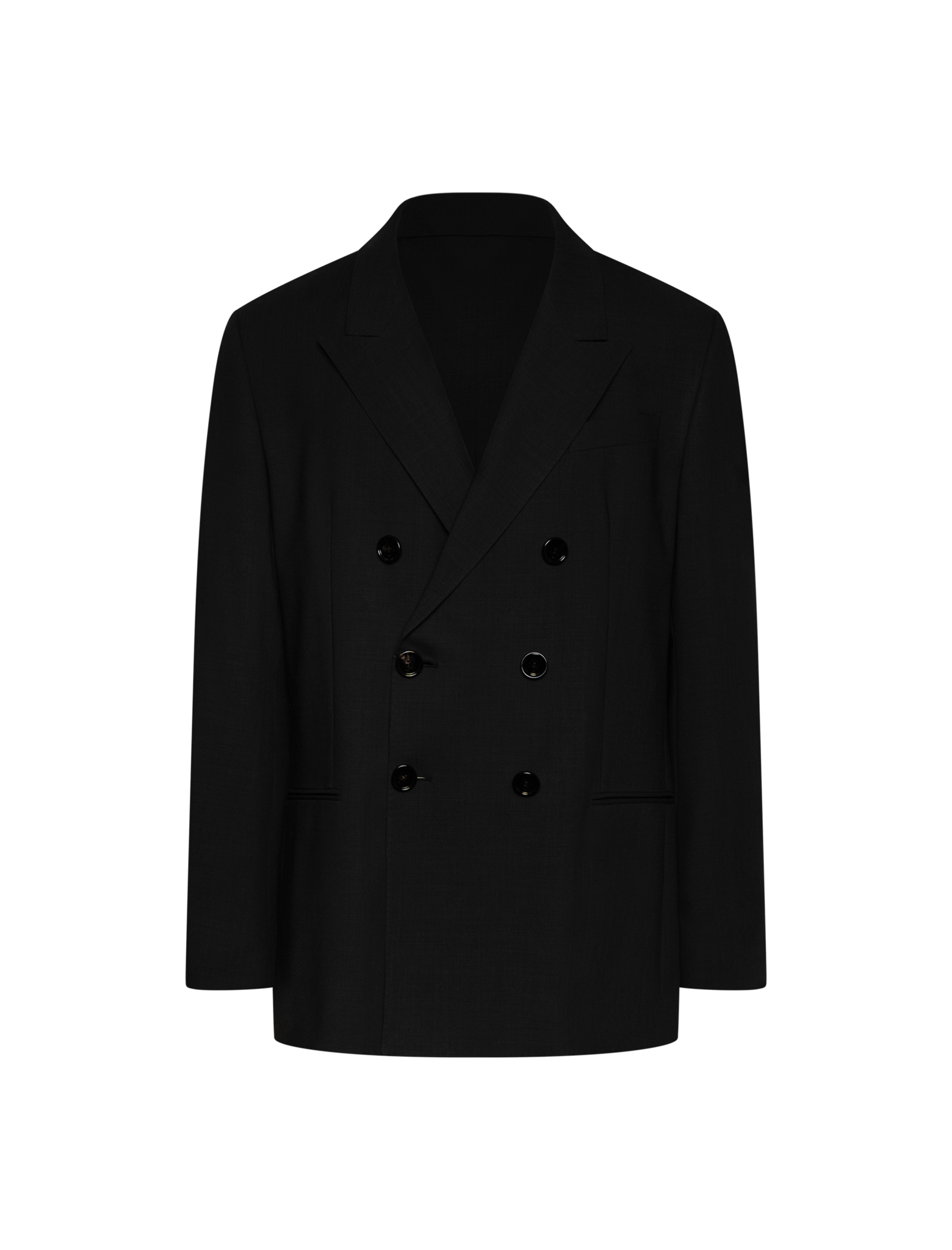 Double breasted twill jacket