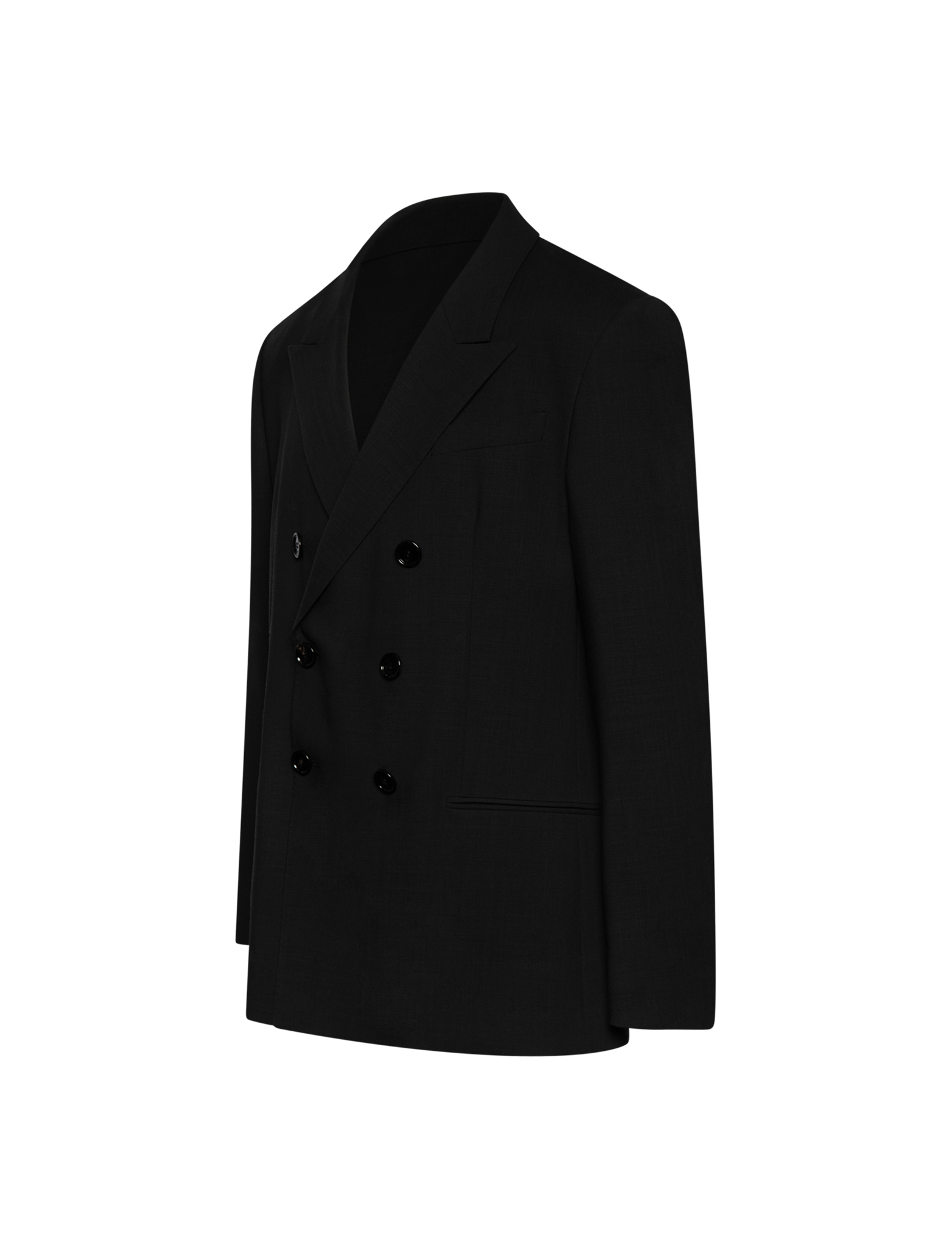 Double breasted twill jacket