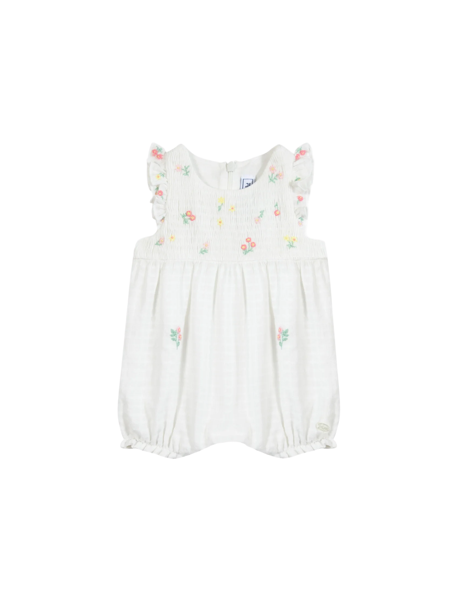 Embrodery flowers jumpsuit