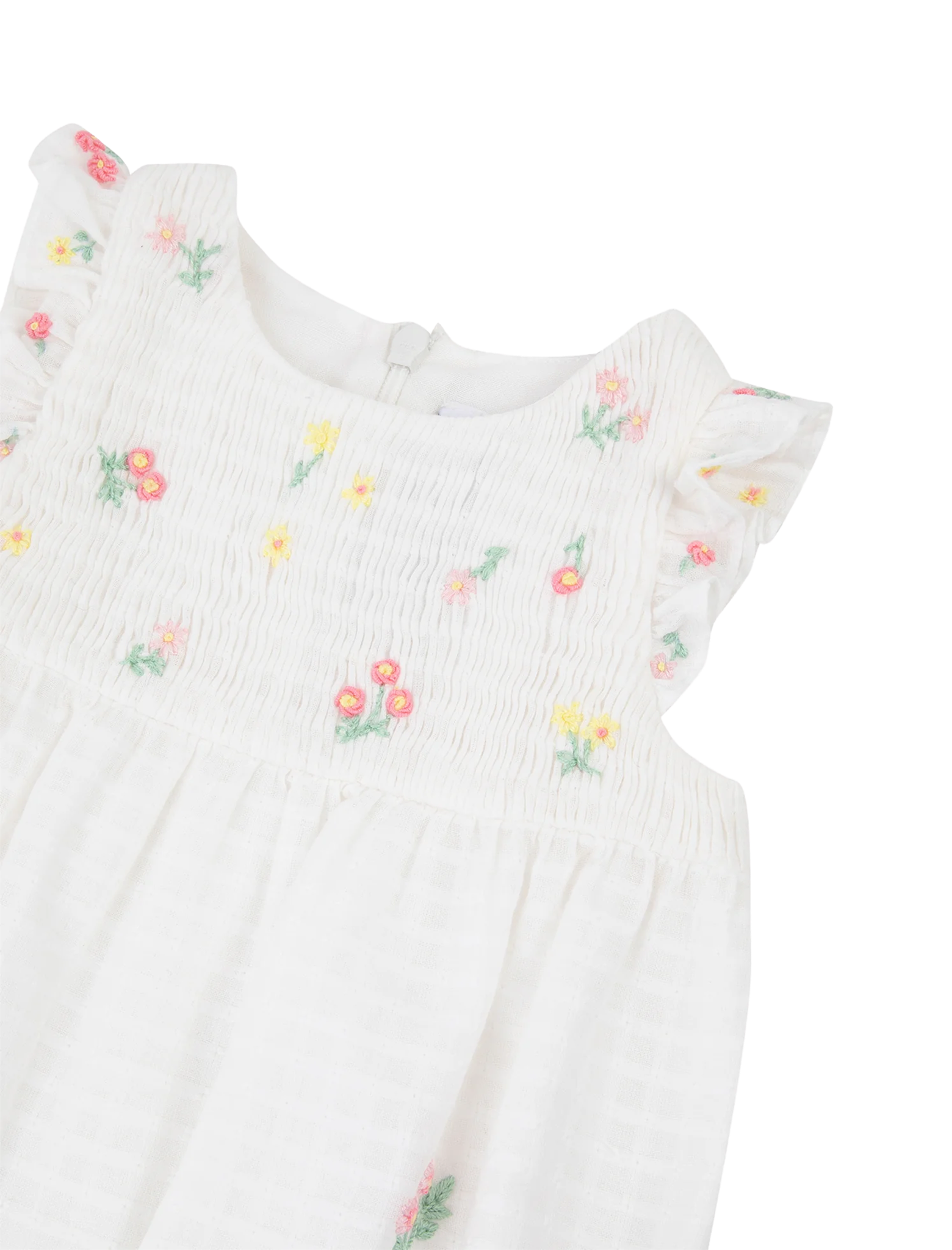 Embrodery flowers jumpsuit