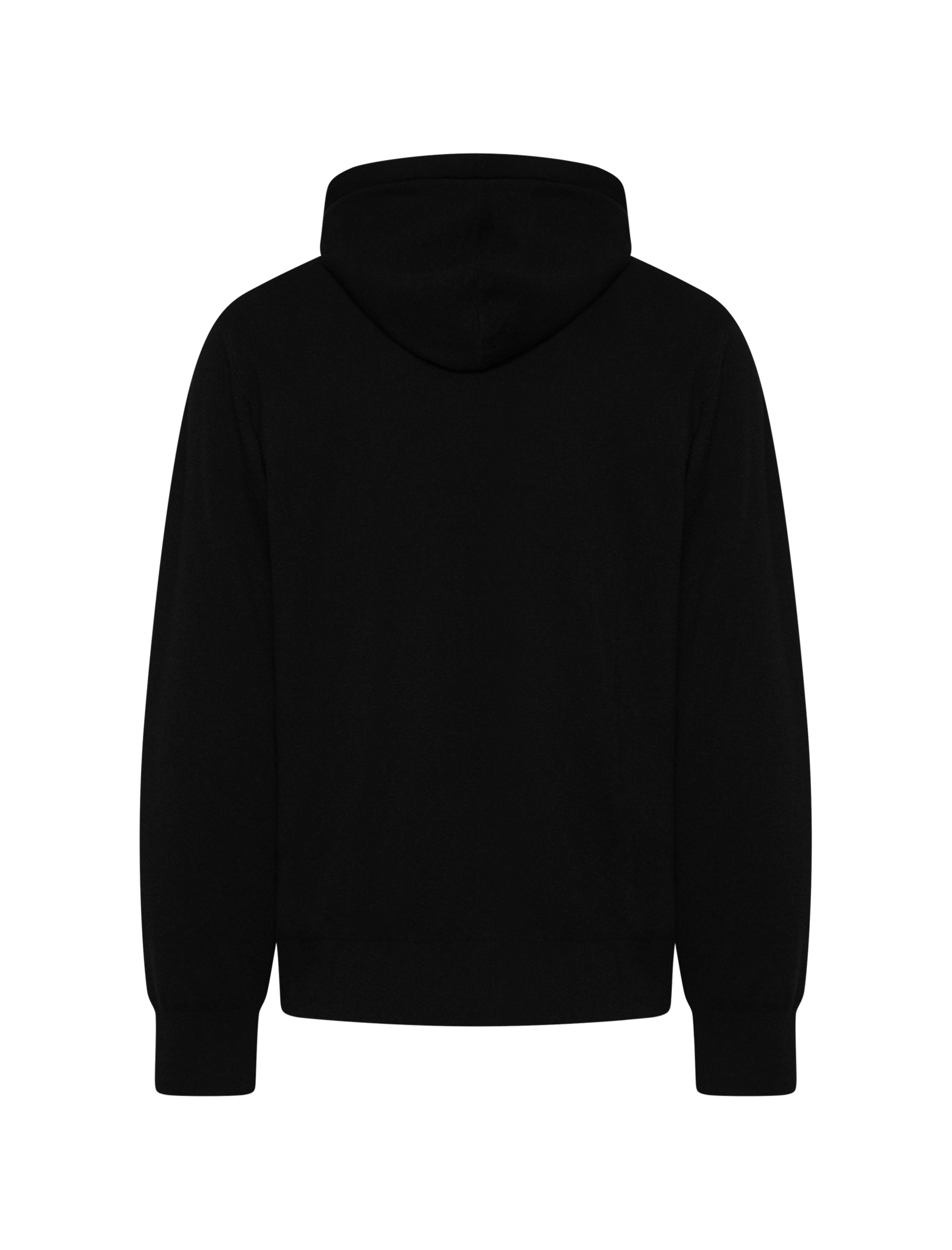 Embroidered cashmere hoodie