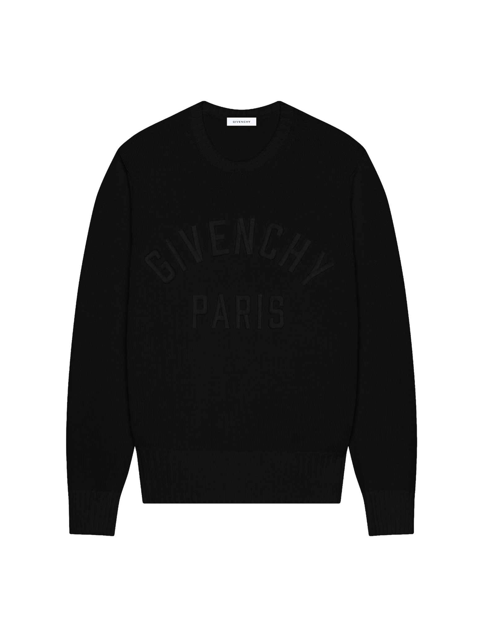 Embroidered logo cotton jumper