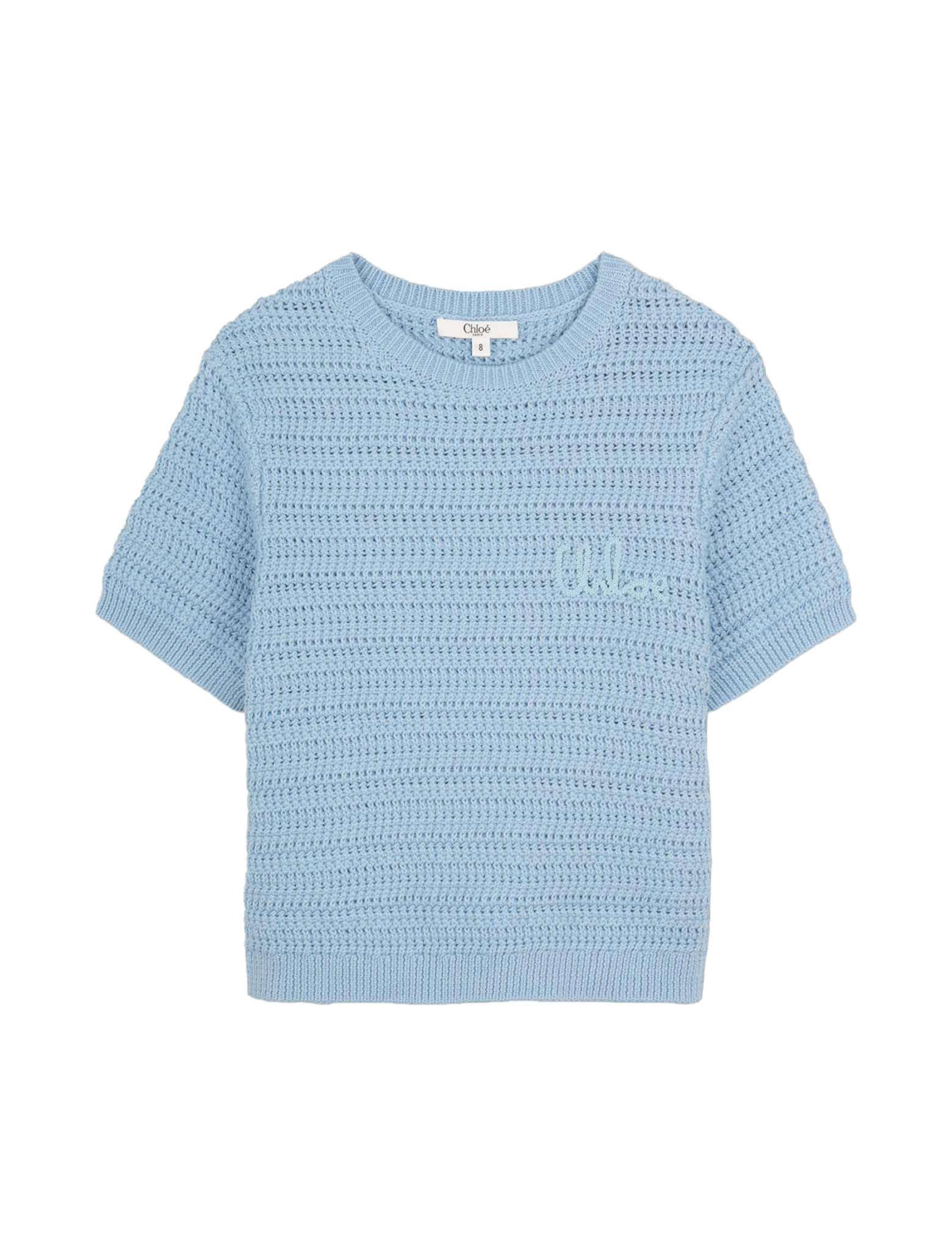 Embroidered logo knit jumper