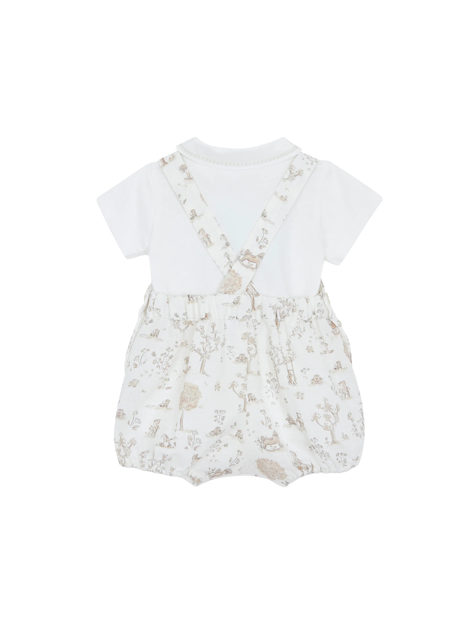 Fantasy garden print jumpsuit