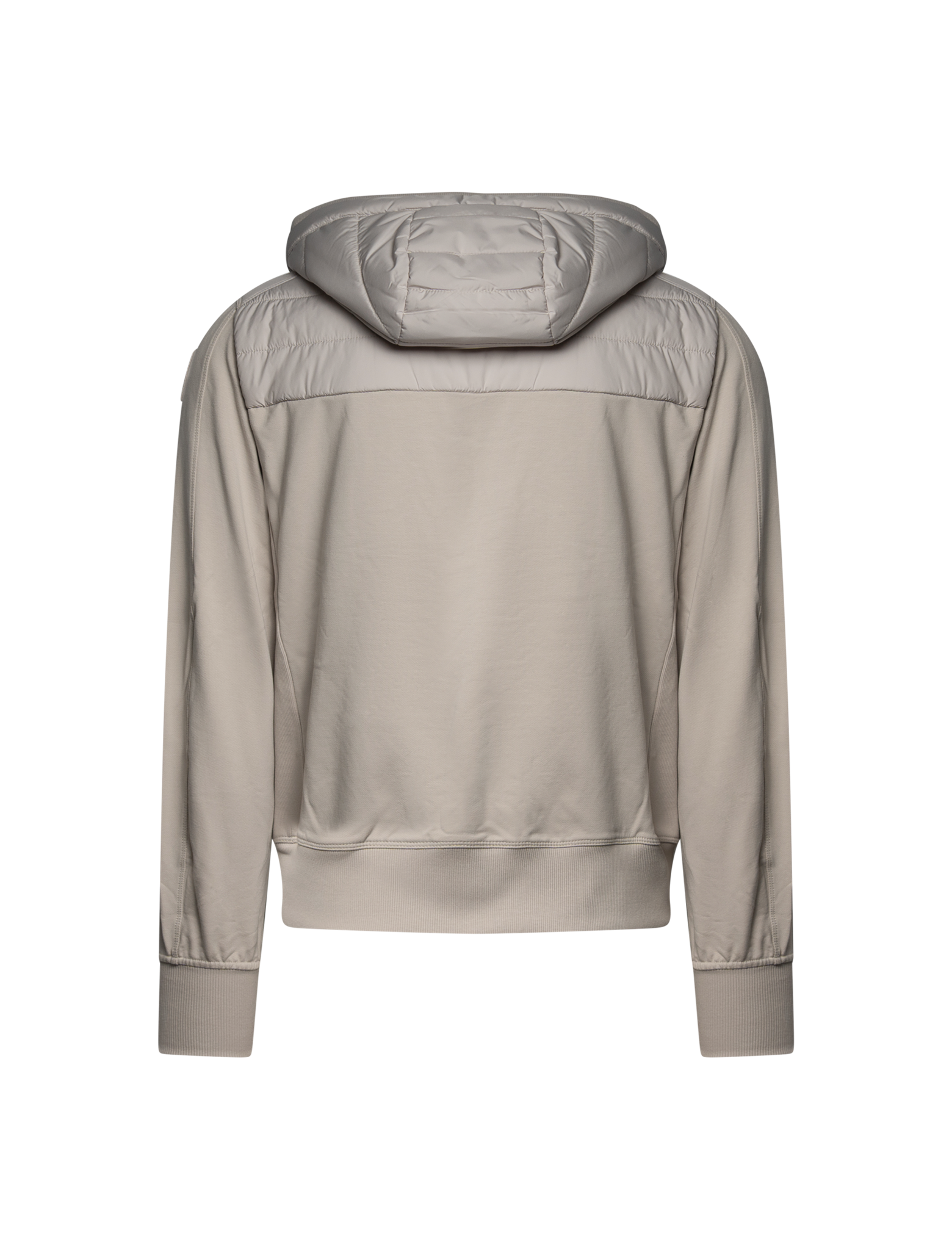 Fleece nylon hooded jacket