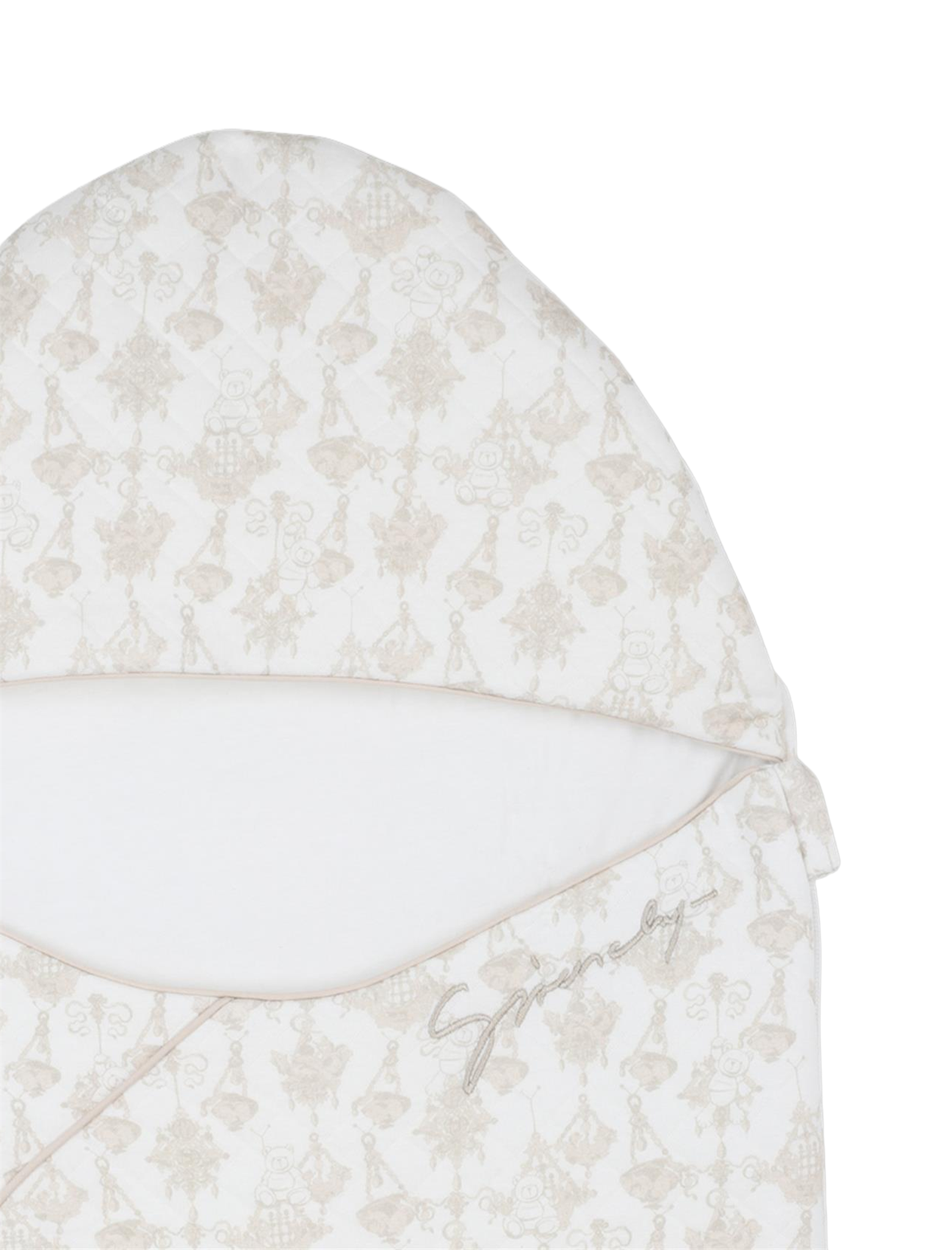 Floral-print swaddle blanket