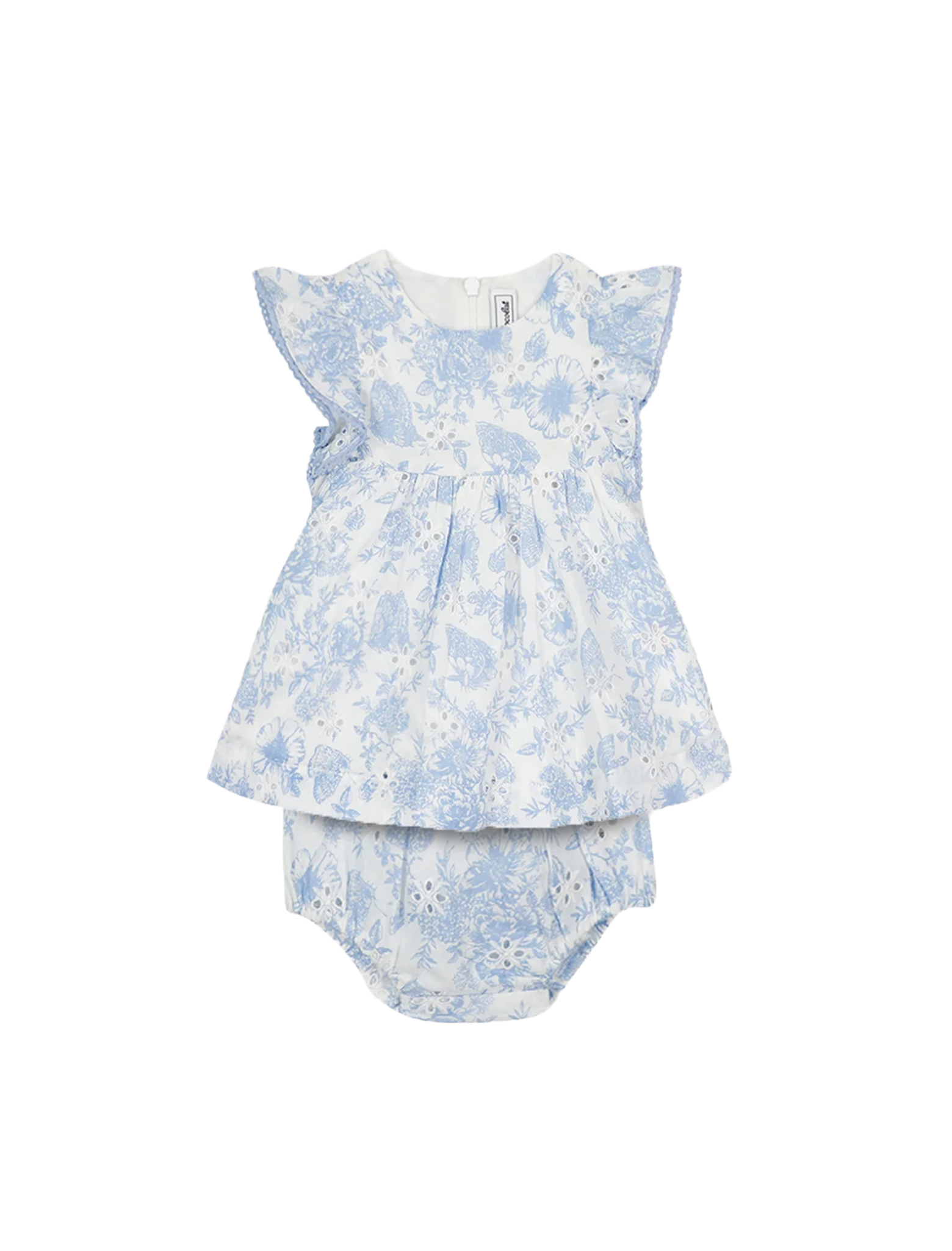 Flowery print cotton dress